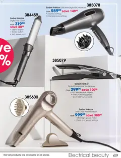 Clicks specials catalogue – valid from 28.10.2025 | Page: 69 | Products: Hair straightener, Switch