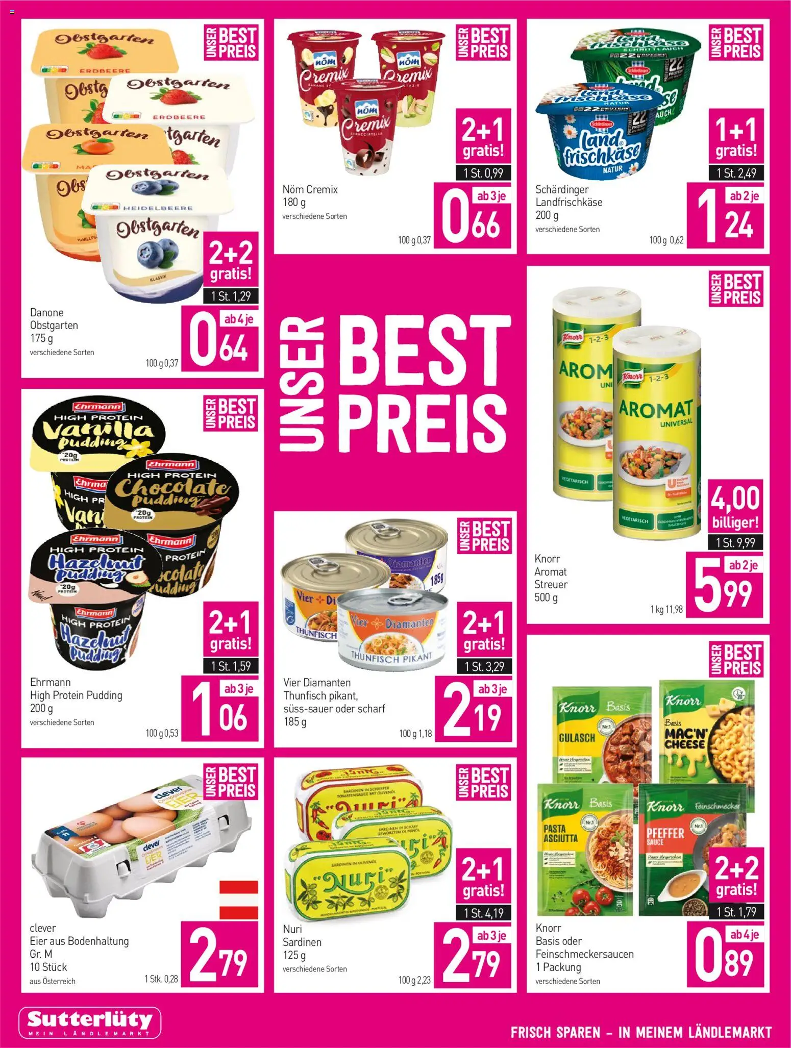 Sutterlüty Flugblatt gültig ab 02.01.2026 | Seite: 6 | Produkte: Pasta, Pfeffer, Eier