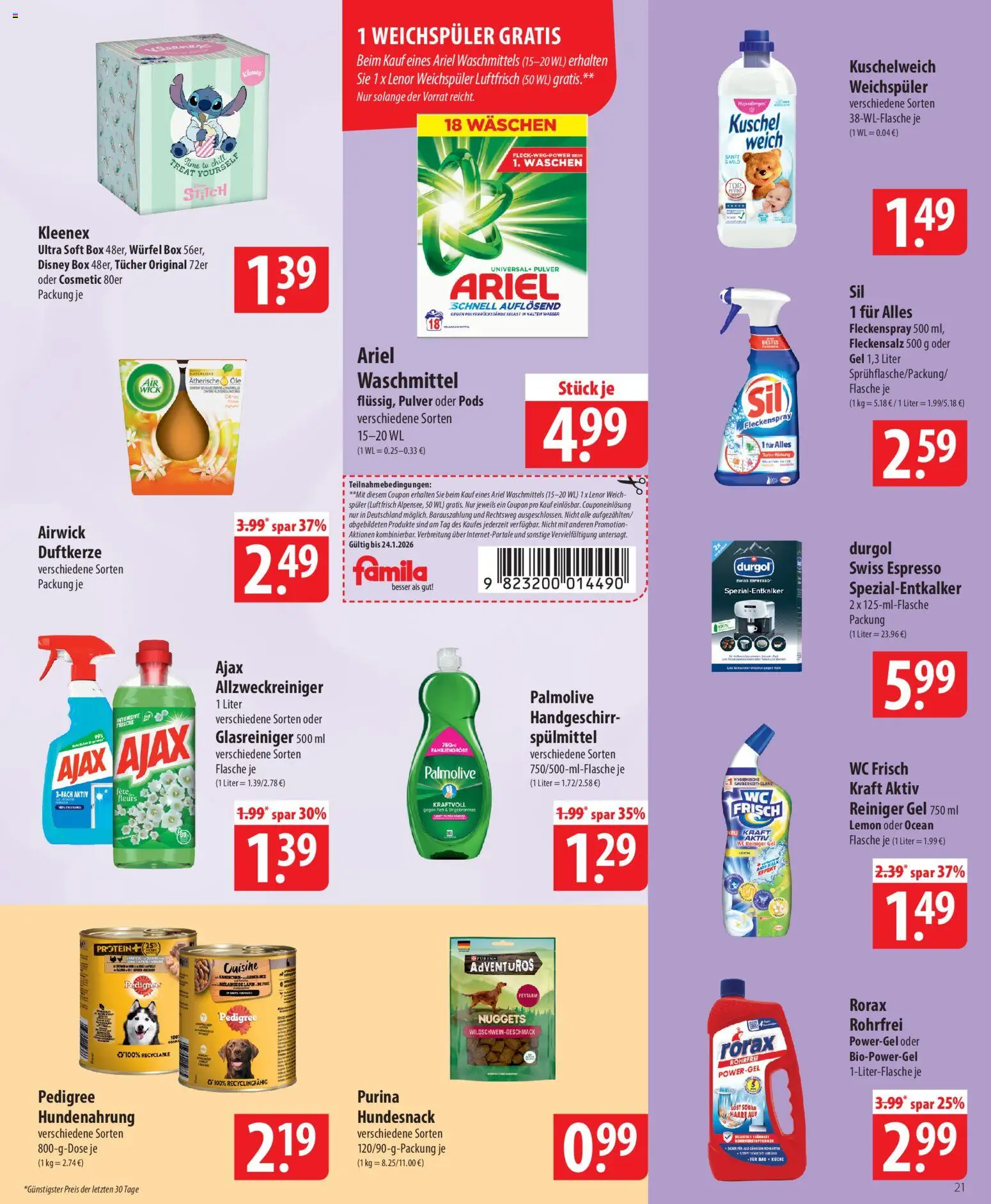 Famila Prospekt 	 – gültig ab 19.01.2026 | Seite: 21