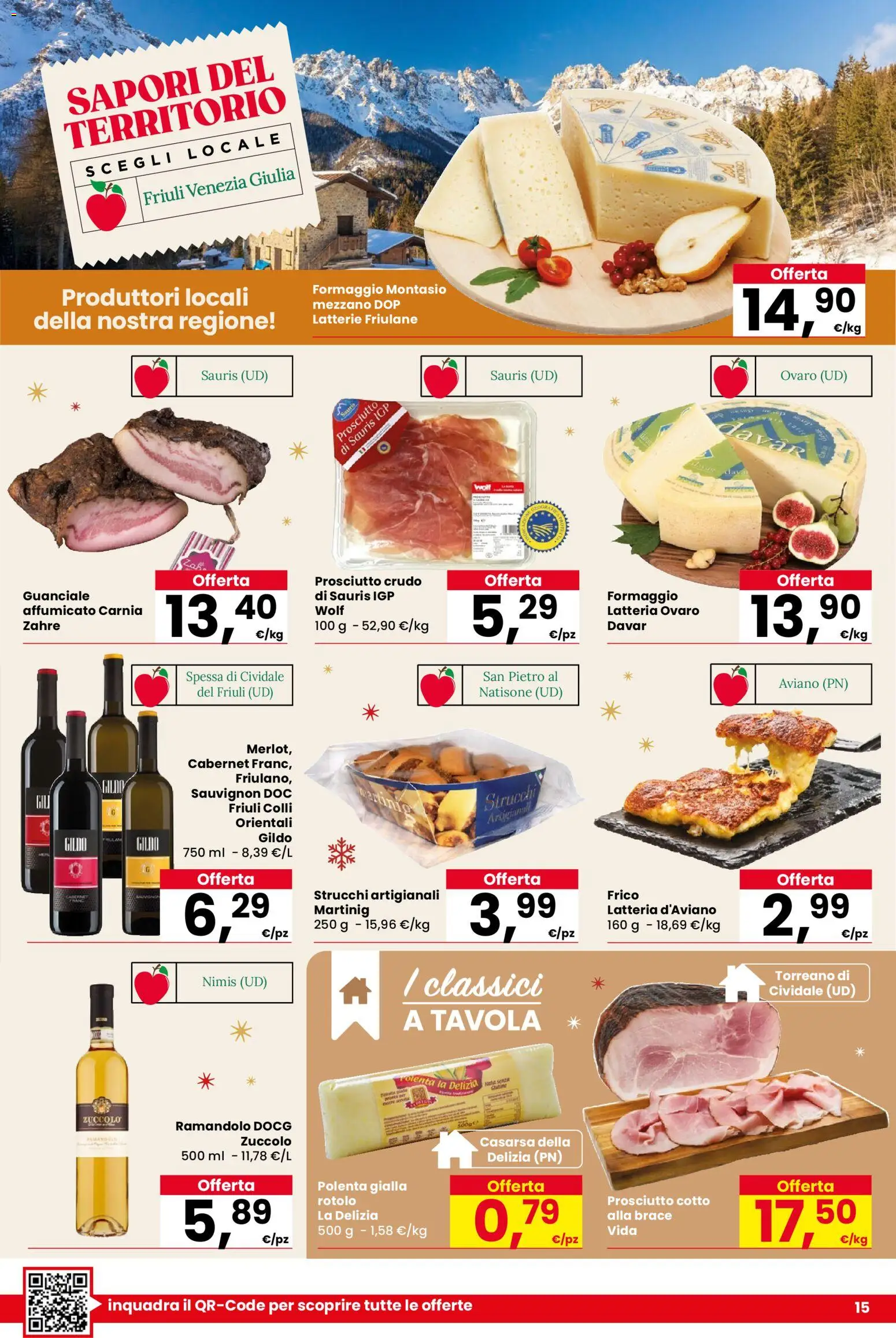 Volantino Despar del 16.12.2025 | Pagina: 15 | Prodotti: Prosciutto Crudo, Prosciutto Cotto, Prosciutto, Guanciale