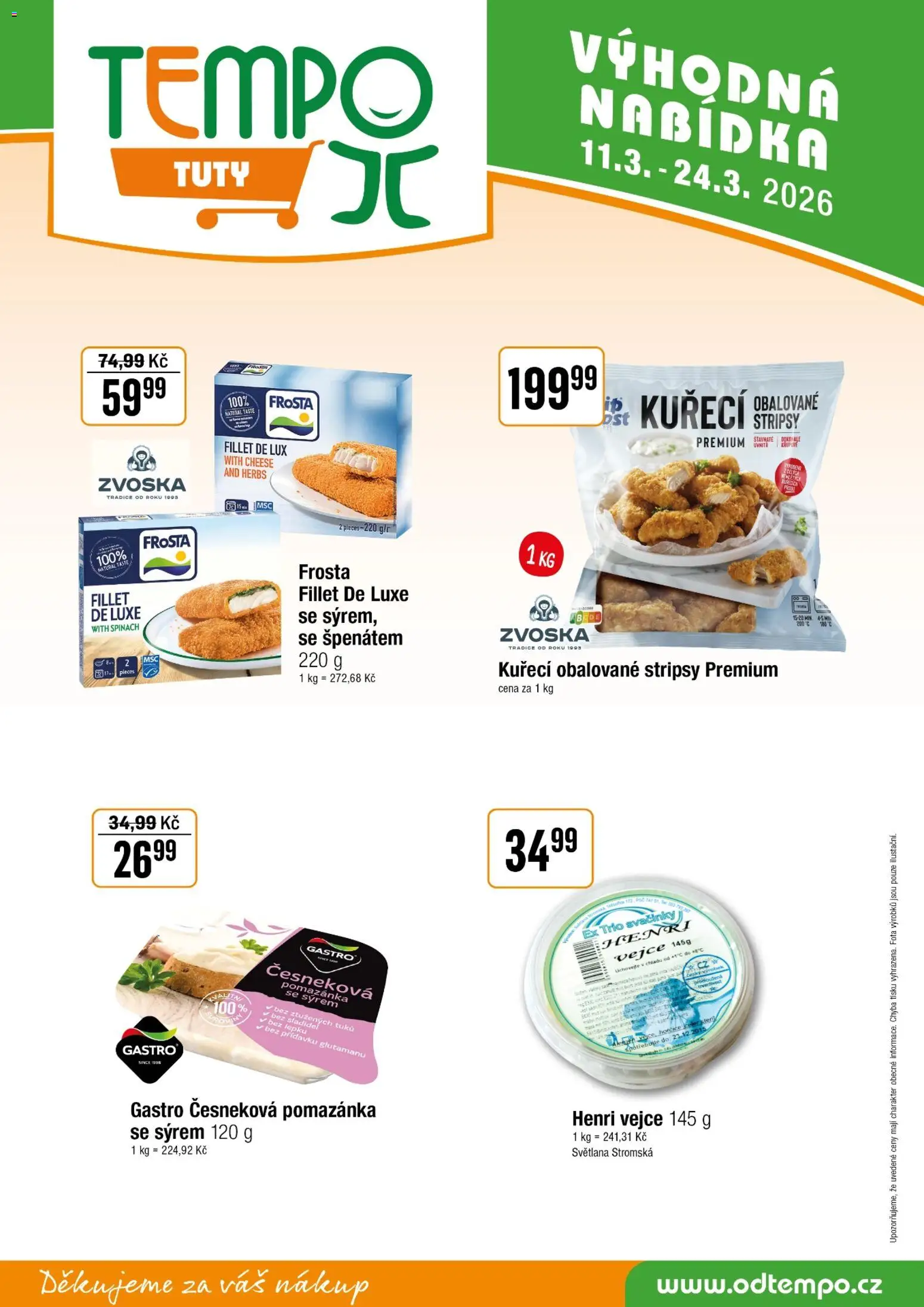 Tempo leták - Tuty od 11.03.2026 | Strana: 11 | Produkty: Vejce, Hořčice, Pomazánka, Celer