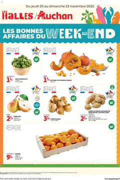 Auchan - Prévisualisation de Auchan - Les bons plans du week-end dans votre hyper ! valide à partir de 20.11.2025