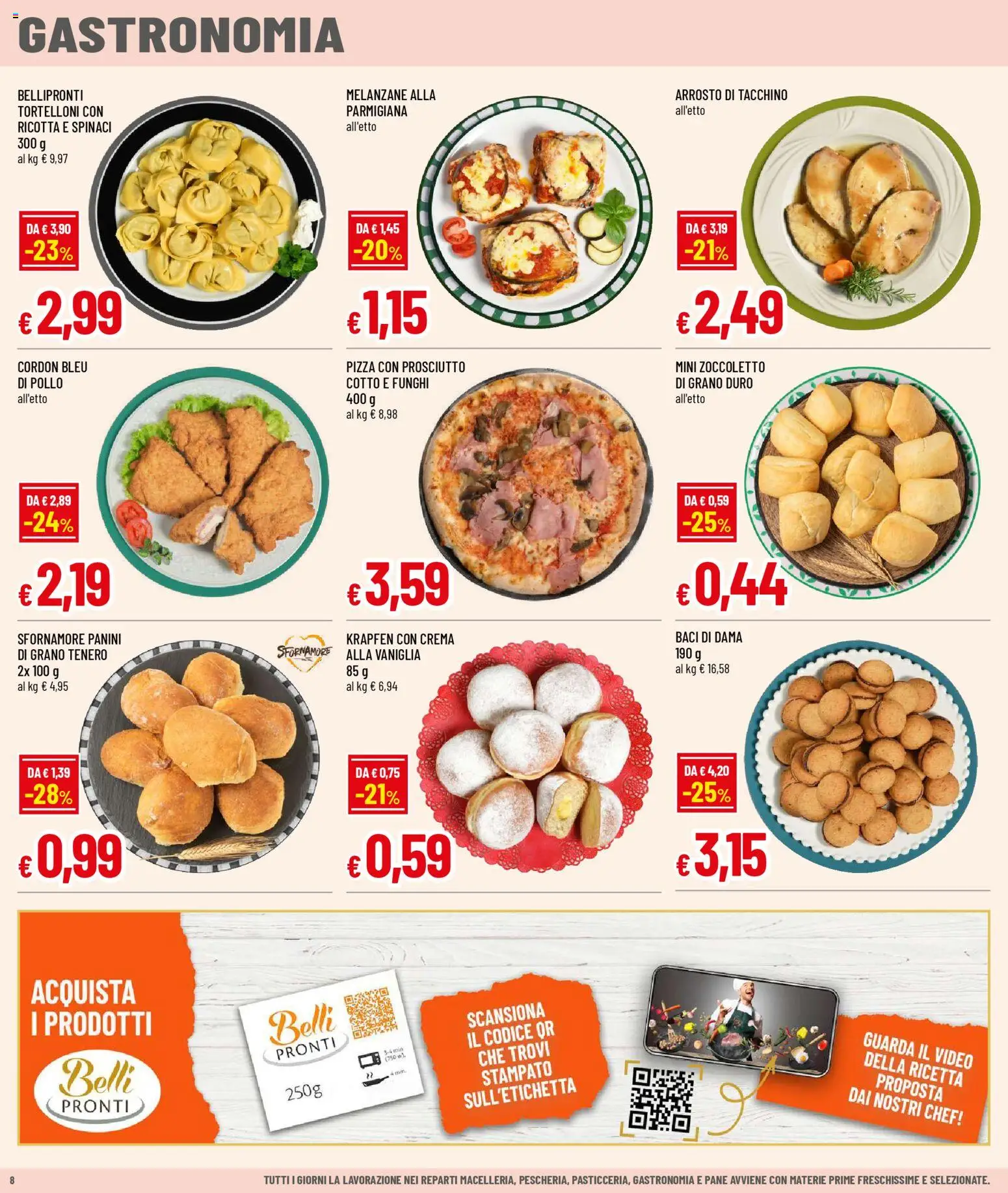 Volantino Galassia del 02.03.2026 | Pagina: 8 | Prodotti: Pane, Pollo, Funghi, Tortelloni