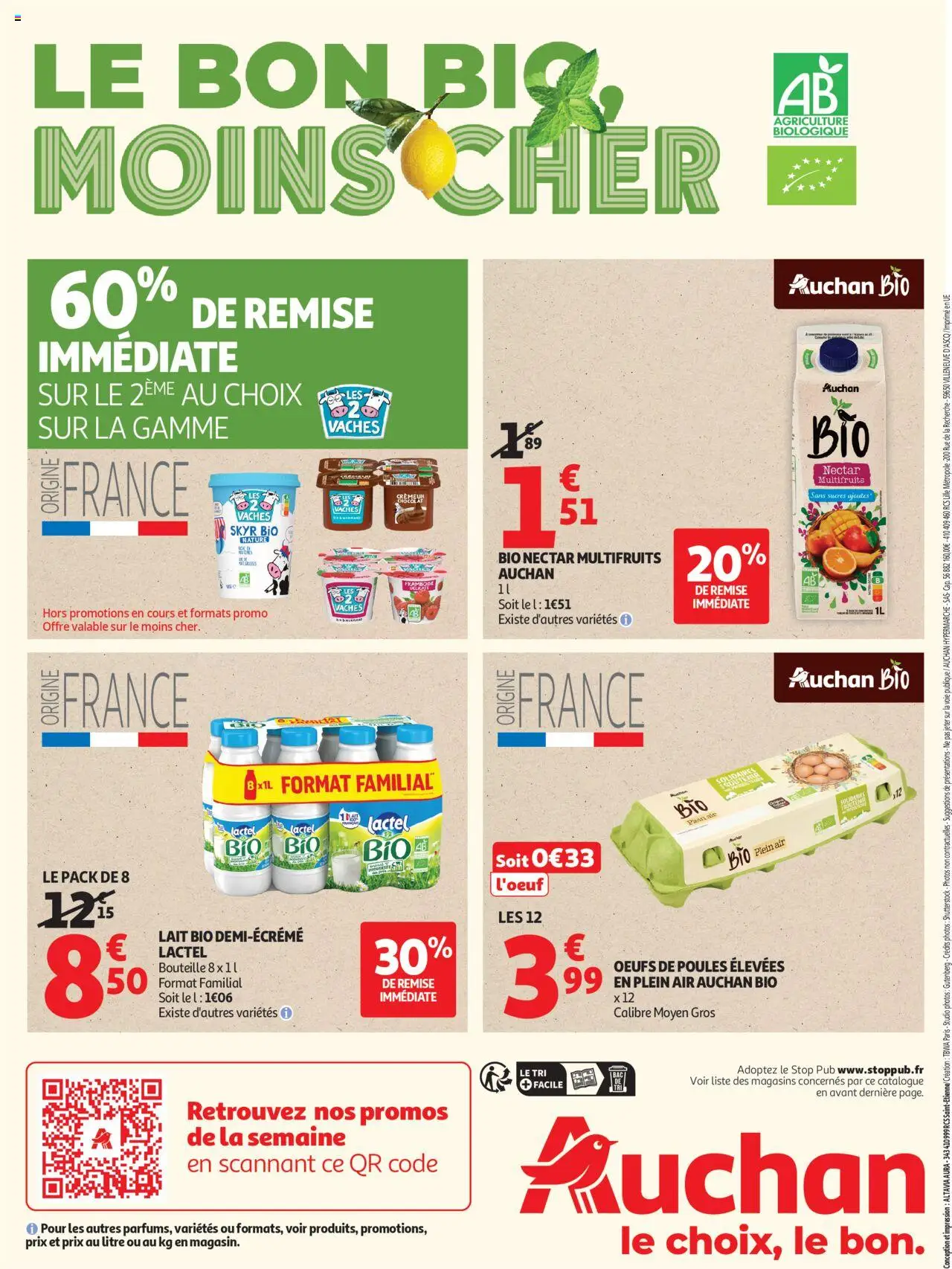 {H1} | Page: 12 | Produits: Lait bio, Lait, Œufs, Skyr