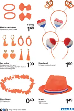 Zeeman folder - Voorbeeld van een folder van Zeeman, geldig van 04.04.2026 | Pagina: 17 | Producten: Oorbellen