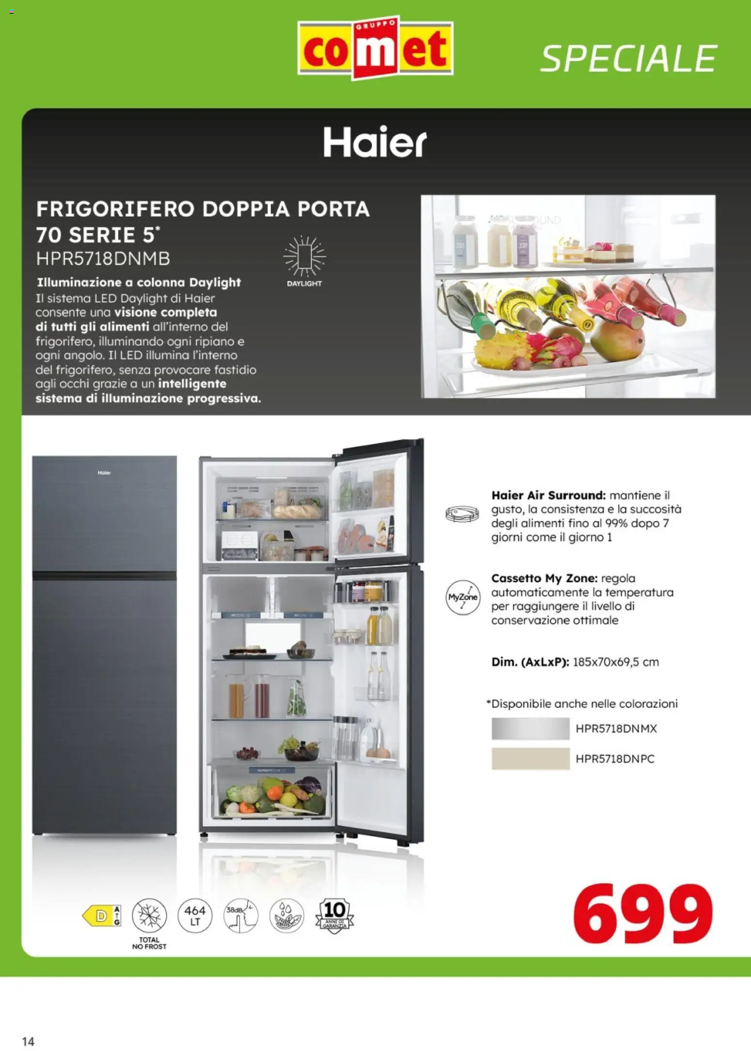 Volantino Comet del 17.11.2025 | Pagina: 14 | Prodotti: Ripiano, Frigorifero