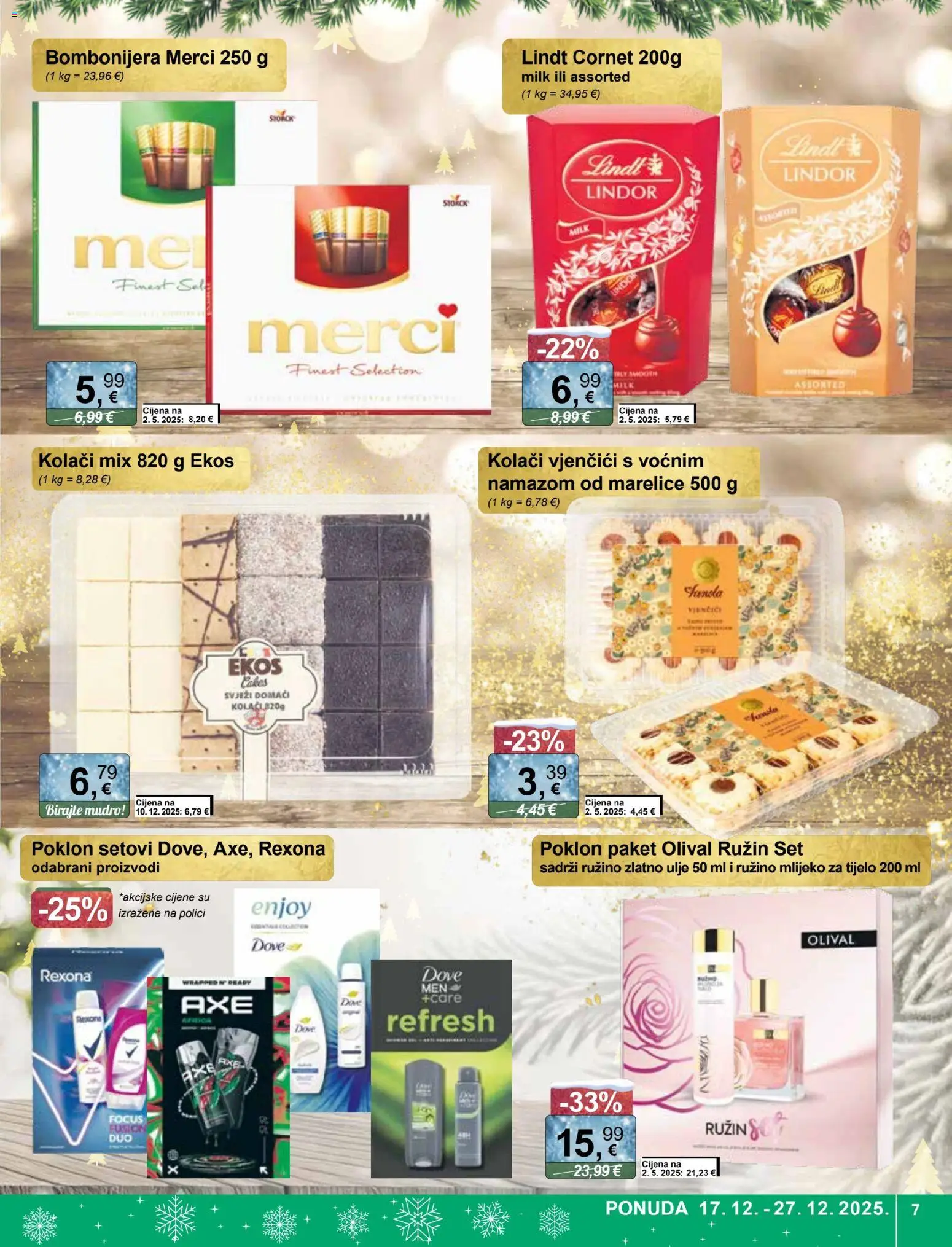 KTC katalog | vrijedi od 17.12.2025 | Stranica: 7 | Proizvodi: Lindt, Mlijeko, Mlijeko za tijelo, Dove