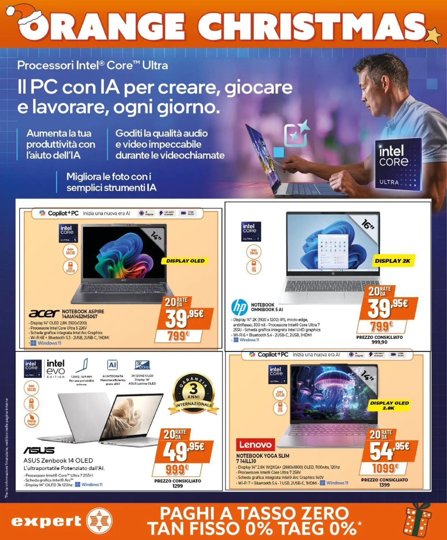 Volantino Expert del 02.12.2025 | Pagina: 10 | Prodotti: Notebook, PC, Video, Audio