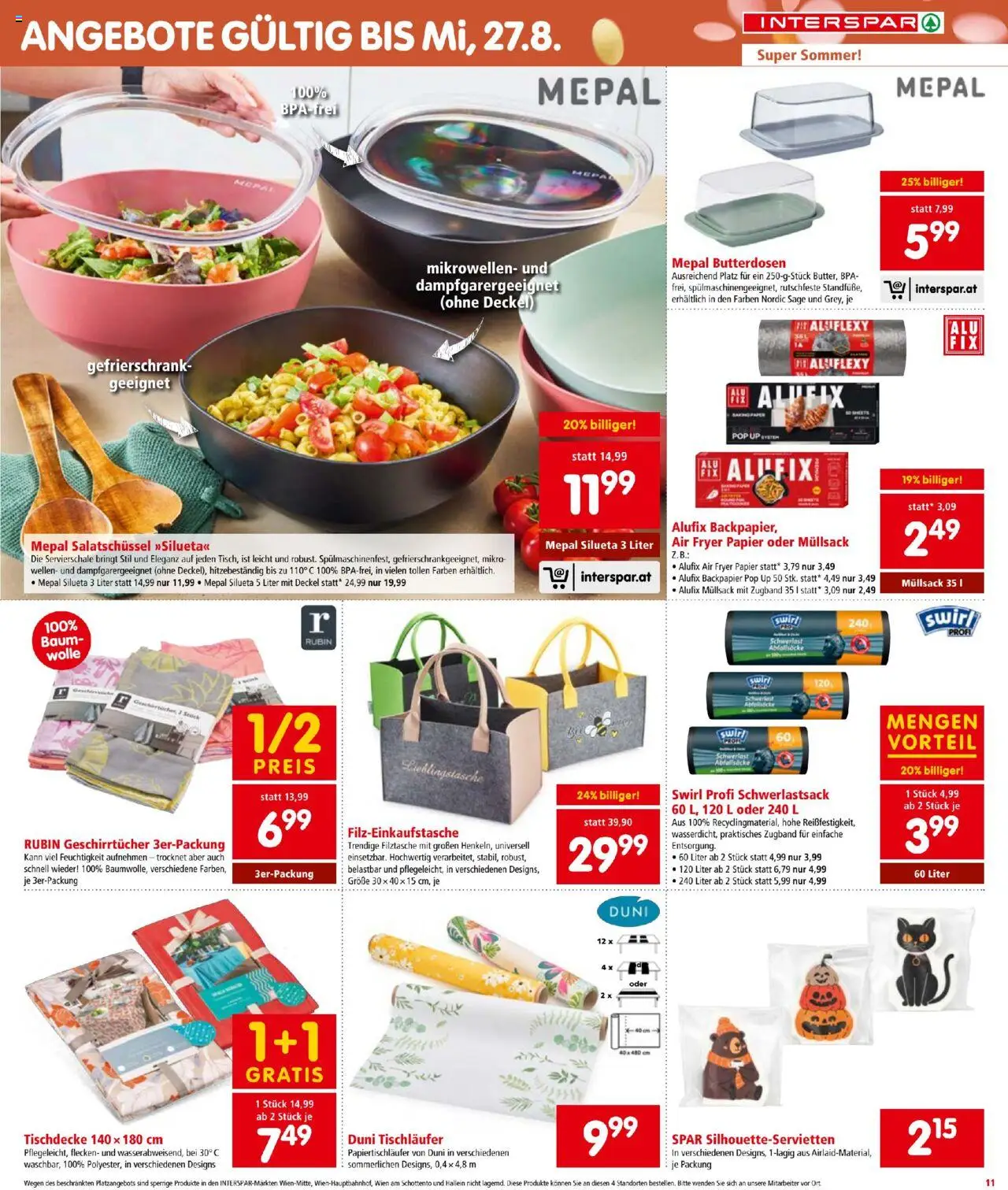 Interspar Flugblatt gültig ab 07.08.2025 | Seite: 11 | Produkte: Gefrierschrank