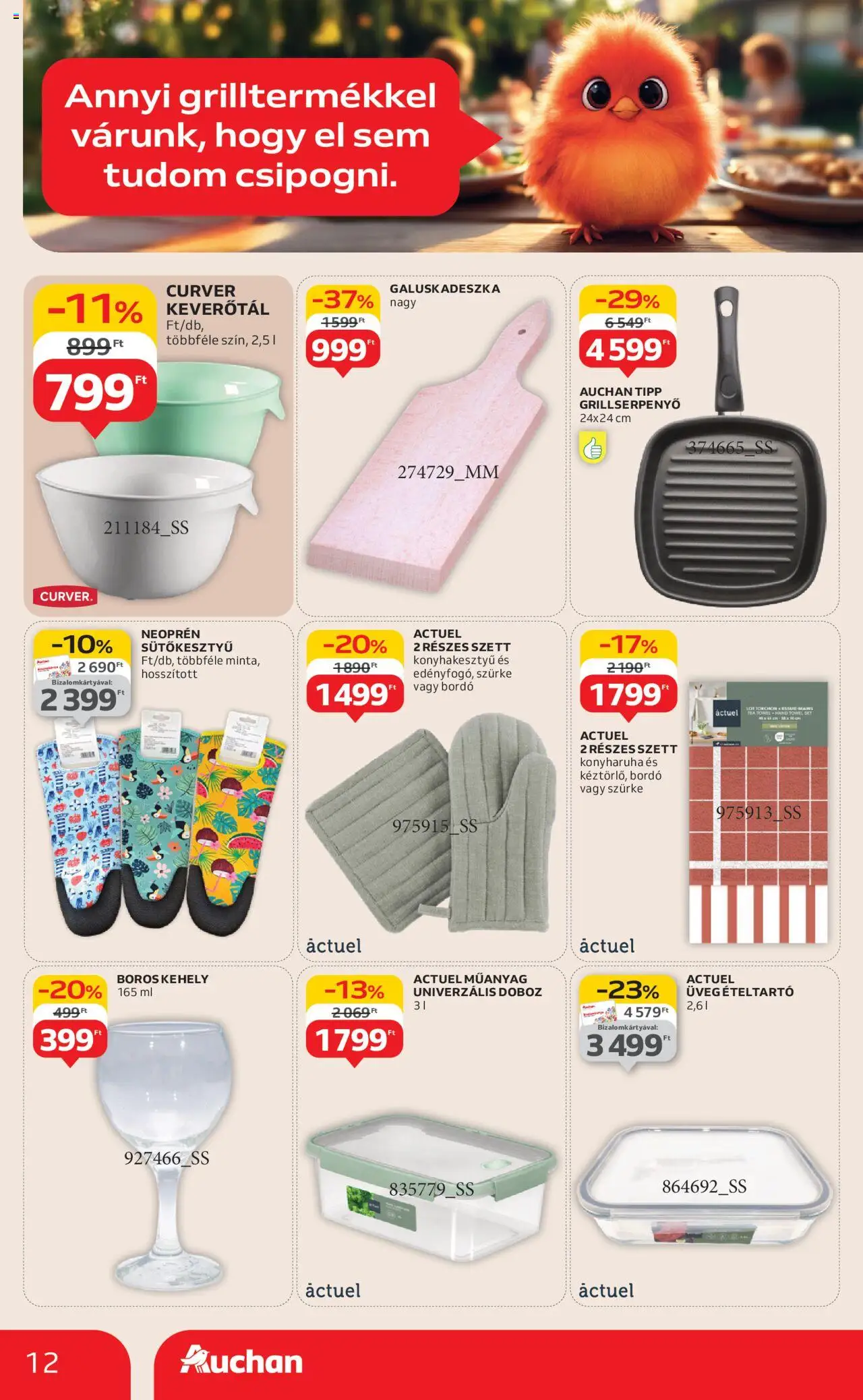 Auchan akciós ujság - amely érvényes a következő dátumtól: 07.08.2025 | Oldal: 12 | Termékek: Konyharuha, Doboz, Tea