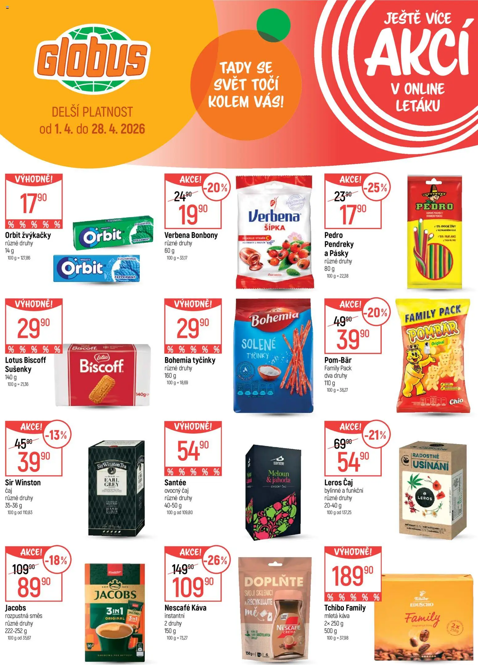 Globus leták - Liberec od 22.04.2026 | Strana: 37 | Produkty: Tchibo, Lotus Biscoff, Jacobs, Nescafé