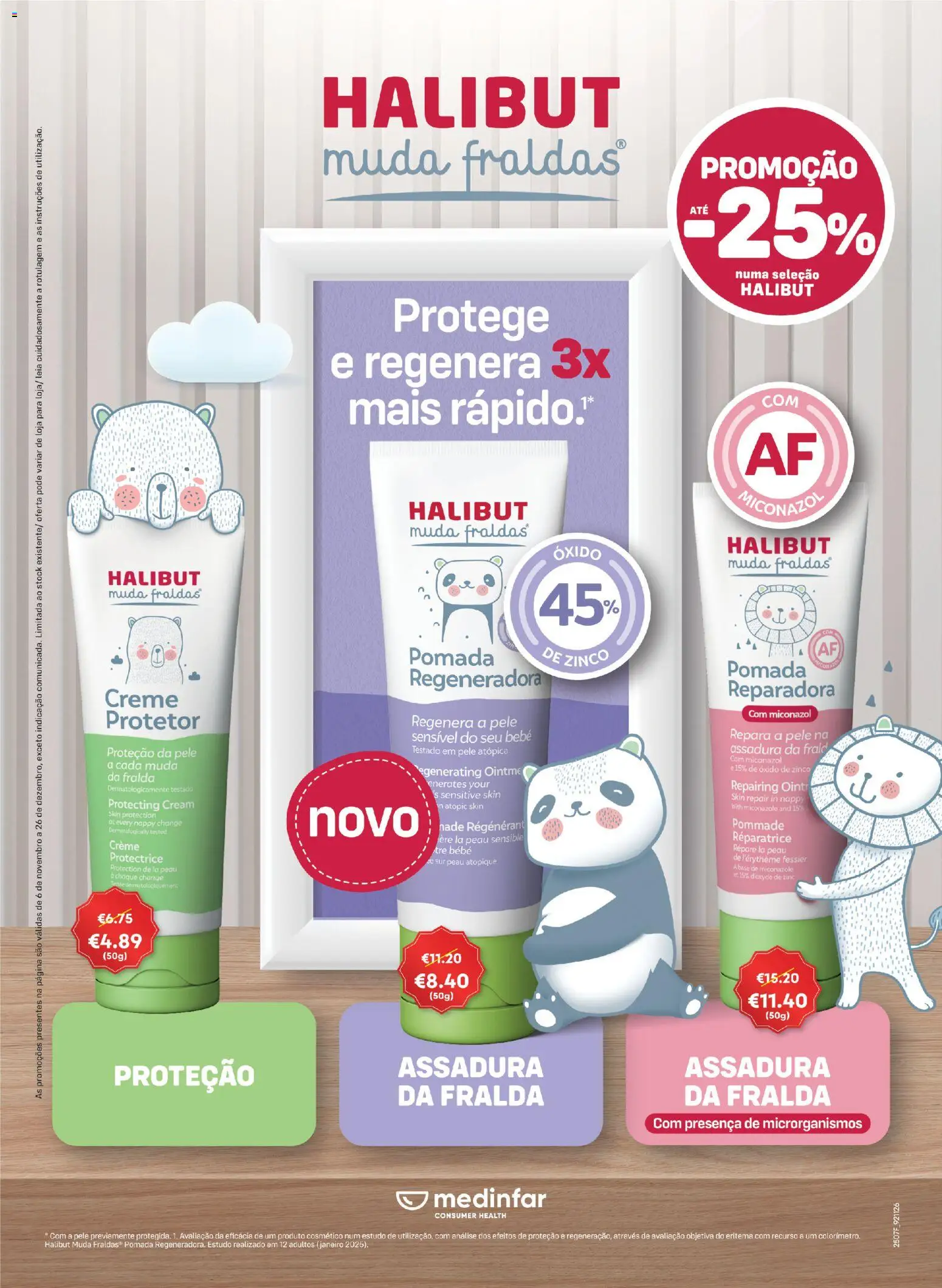 Auchan - Vem aí o Natal │ válido de 06.11.2025 | Página: 57 | Produtos: Fraldas, Pomada, Base, Creme