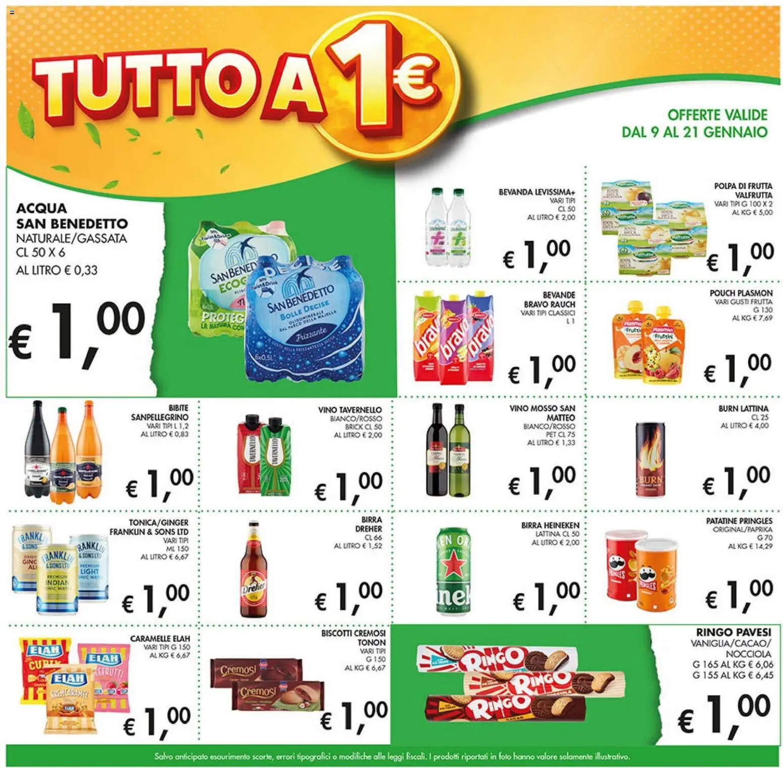 Volantino Coal del 09.01.2026 | Pagina: 3 | Prodotti: Caramelle, Patatine, Acqua, Vino