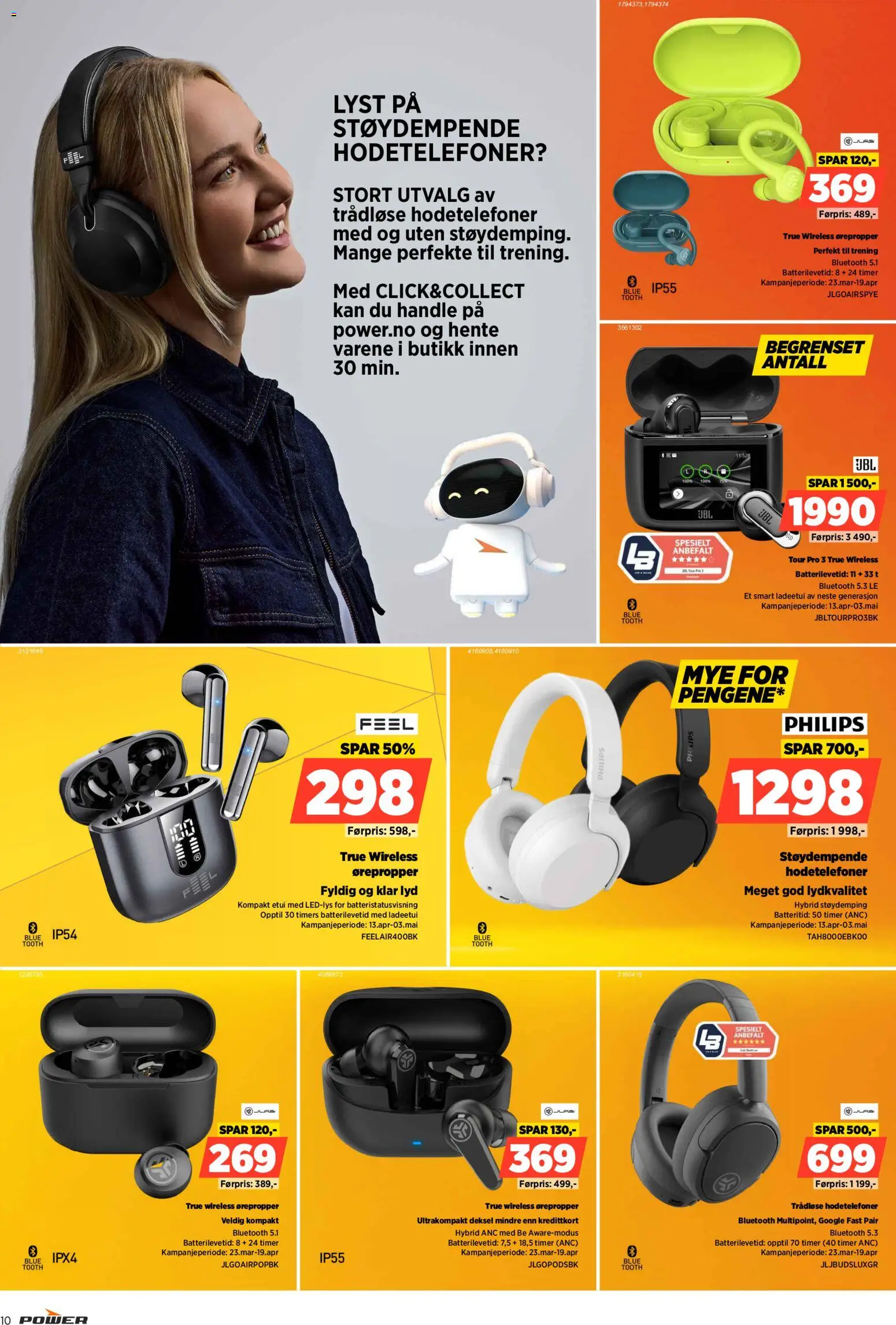 {H1} | Side: 10 | Produkter: Clémentine, Hodetelefoner, Суміш дитяча, Ørepropper