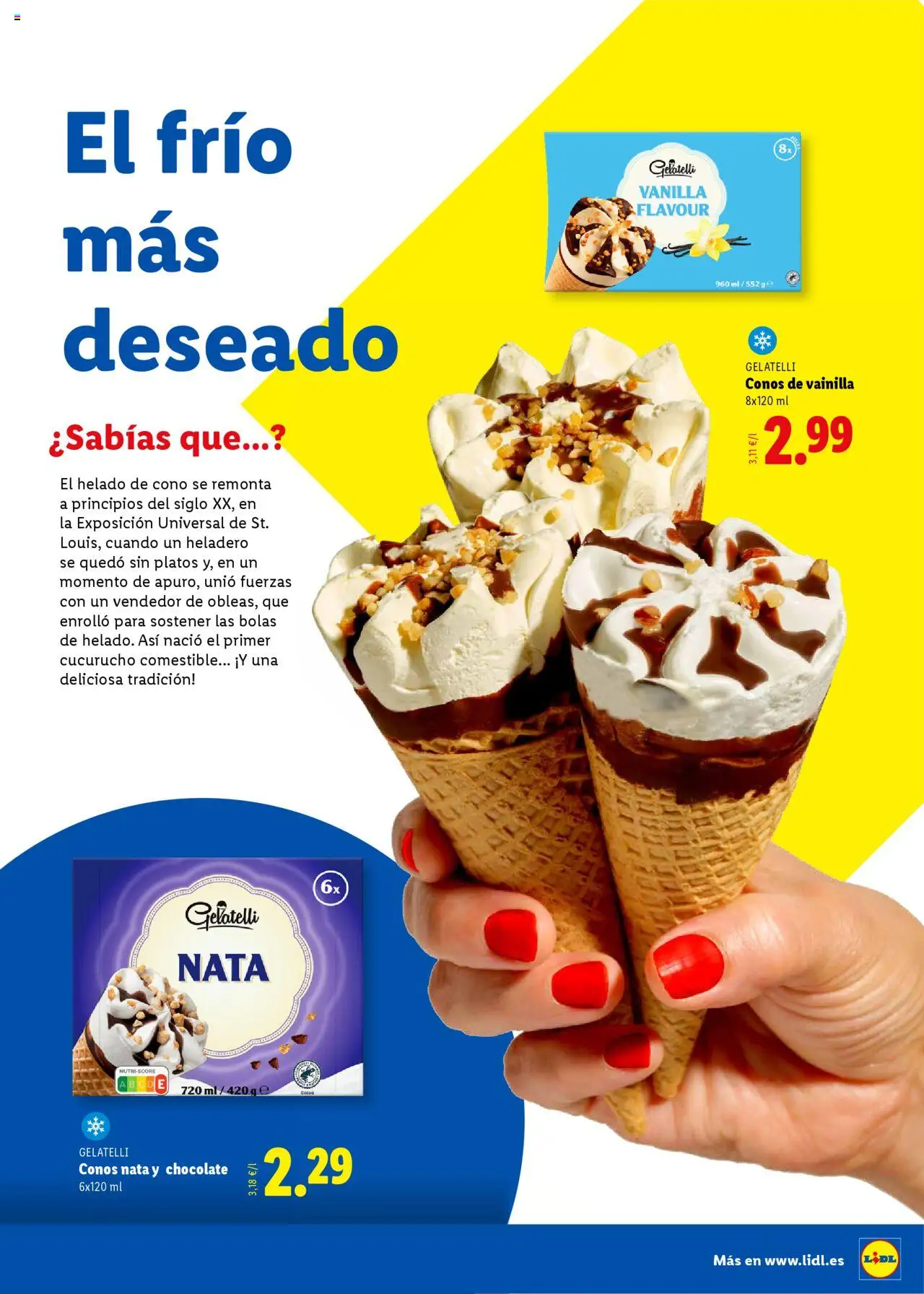Lidl folleto │ válido desde el 23.06.2025 | Página: 15 | Productos: Chocolate, Helado
