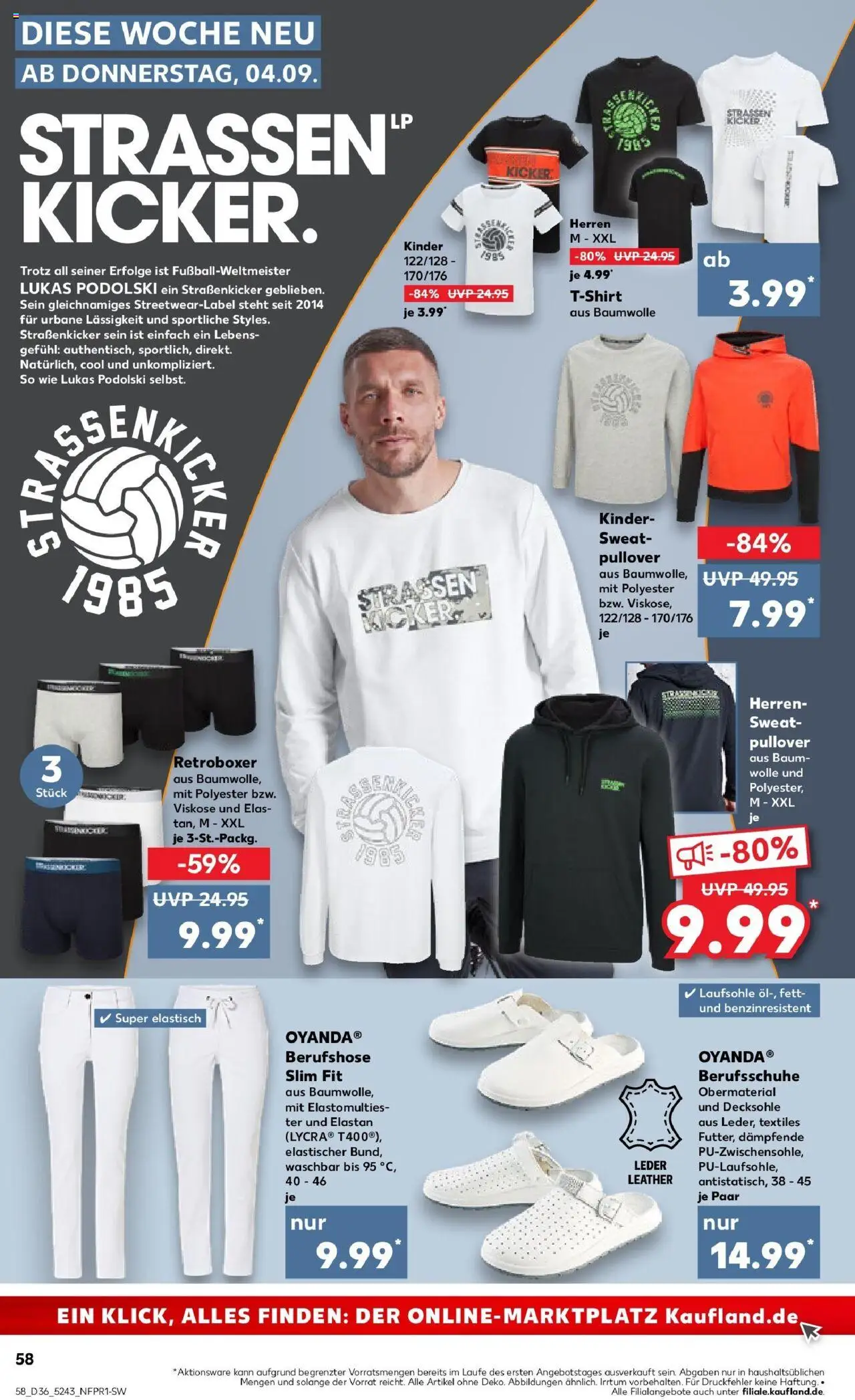 Kaufland prospekt Dreieich	 – gültig ab 07.09.2025 | Seite: 58 | Produkte: Sweatshirt, T-Shirt, Pullover, Boxer