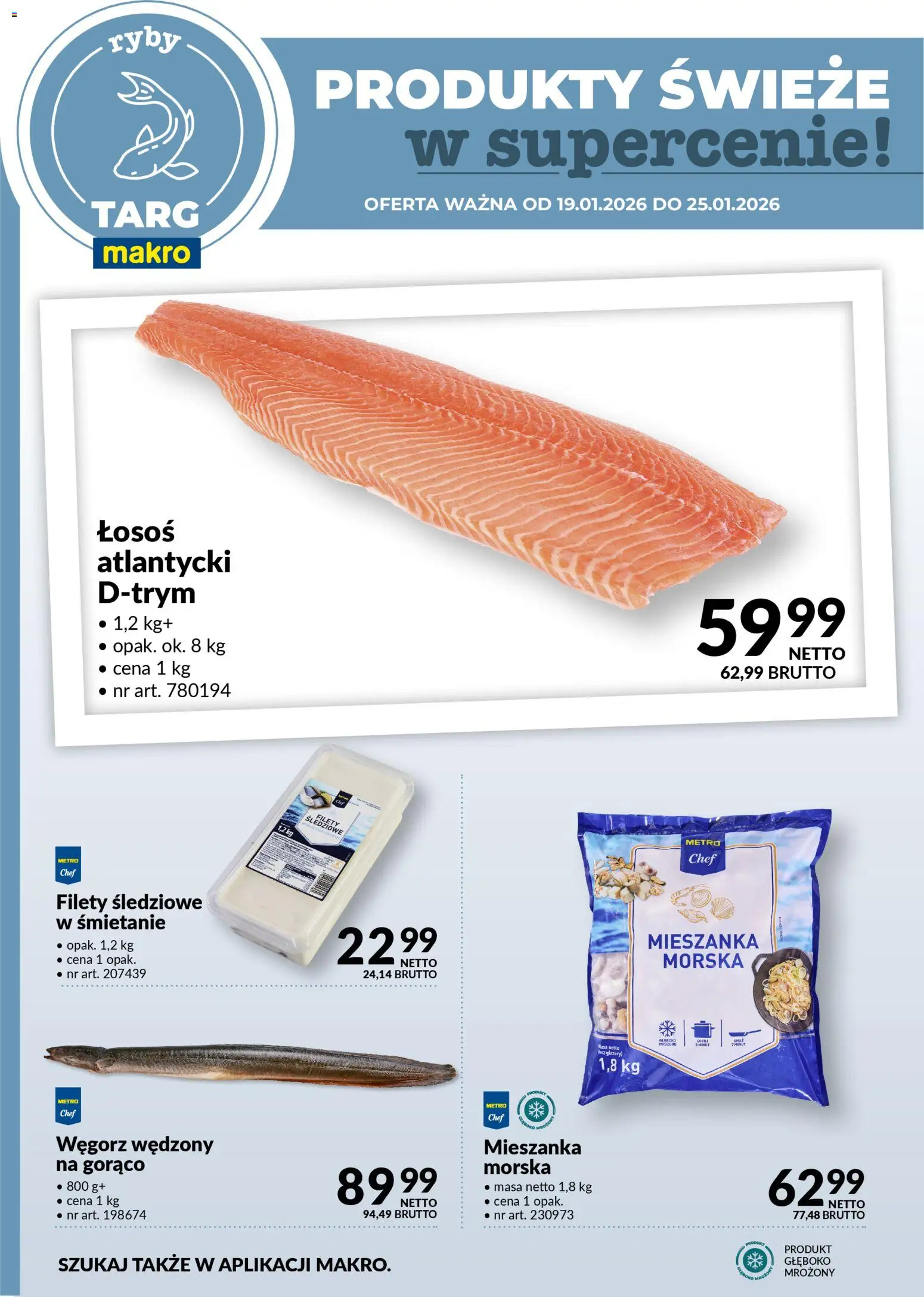 Makro Gazetka - Oferta świeża w super cenach od 19.01.2026 | Strona: 4 | Produkty: Łosoś atlantycki, Łosoś, Ryby