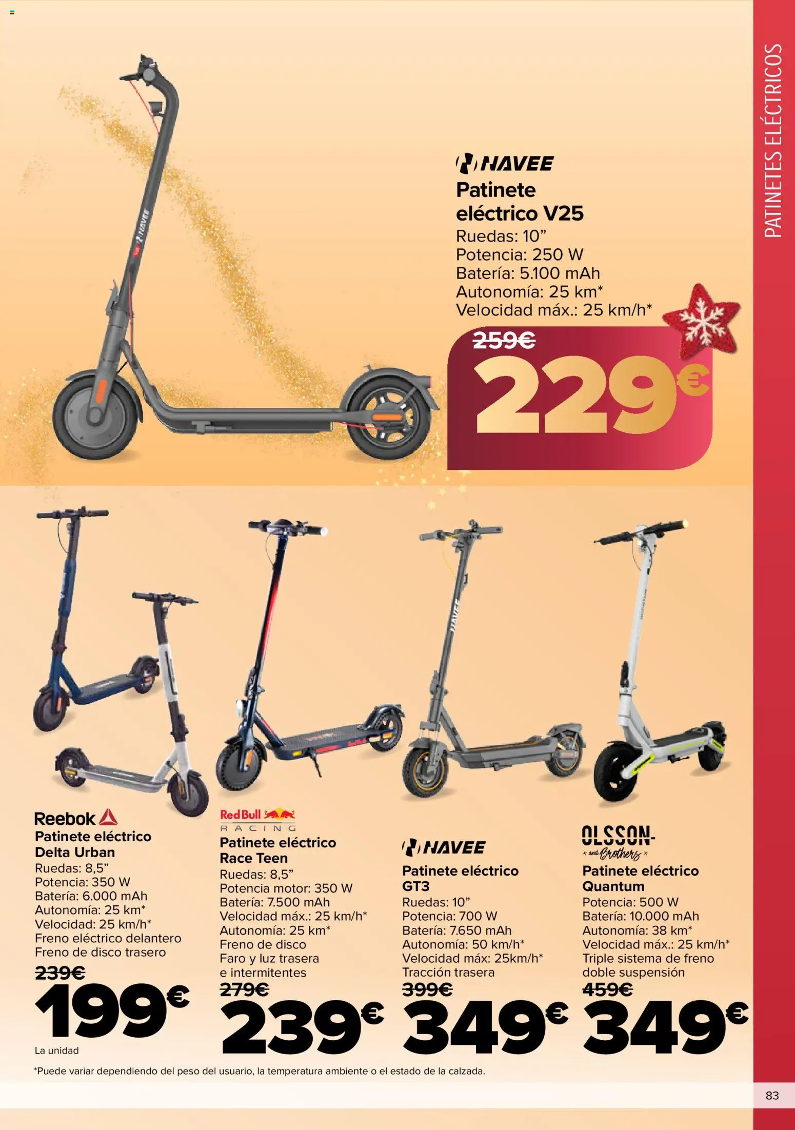 Carrefour folleto │ válido desde el 03.12.2025 | Página: 83 | Productos: Patinete, Disco, Ελιές, Batería