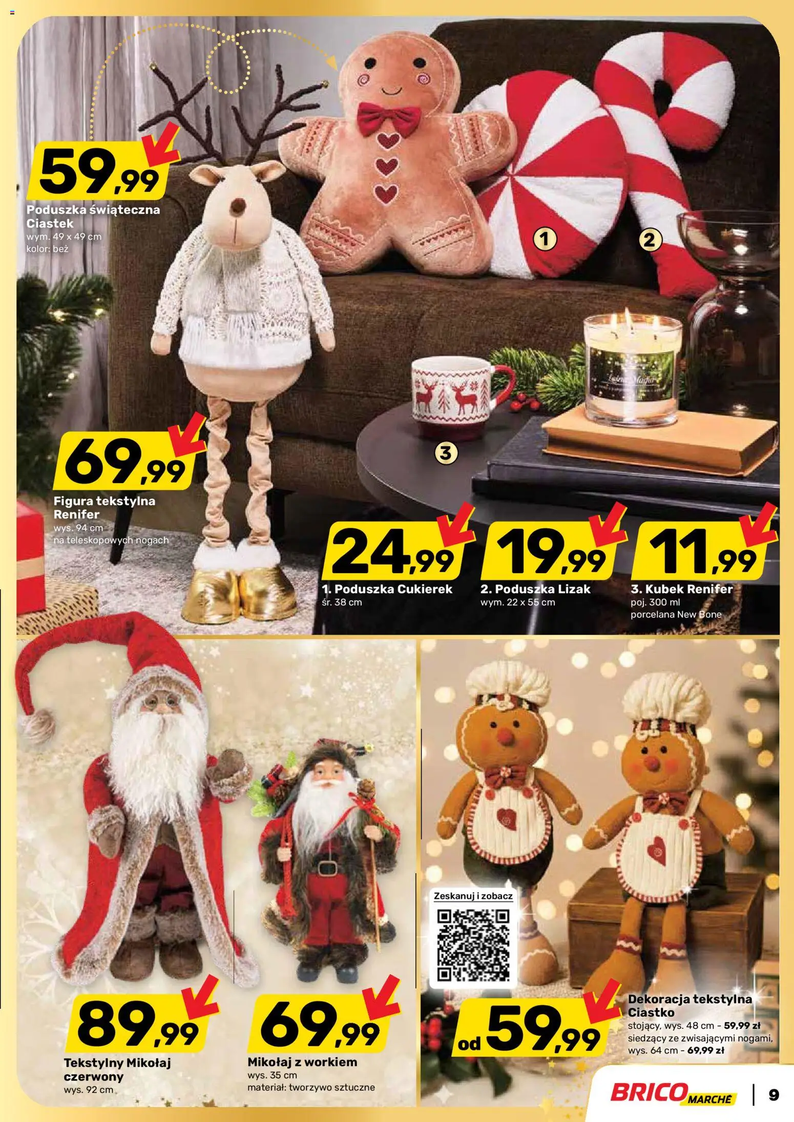 Brico Marché Gazetka od 19.11.2025 | Strona: 9 | Produkty: Poduszka