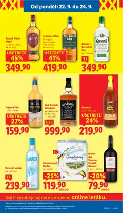 Tullamore Dew, 1 l, original, 3x destilovaná irská whiskey, alk. 40% obj. od 22.09.2025 | Strana: 23 | Produkty: Víno, Likér, London dry gin, Tullamore Dew