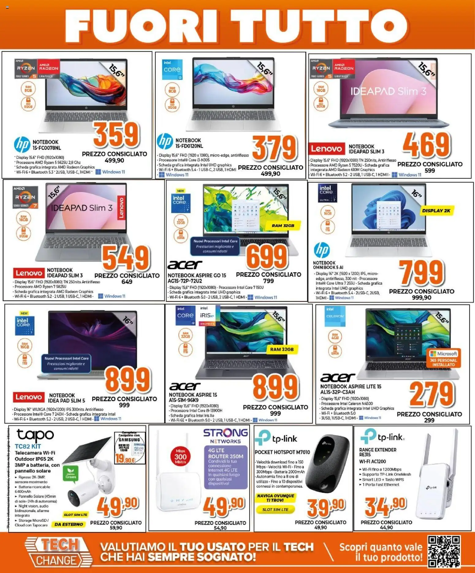 Volantino Expert del 27.12.2025 | Pagina: 17 | Prodotti: Router, Notebook, Range extender, Audio