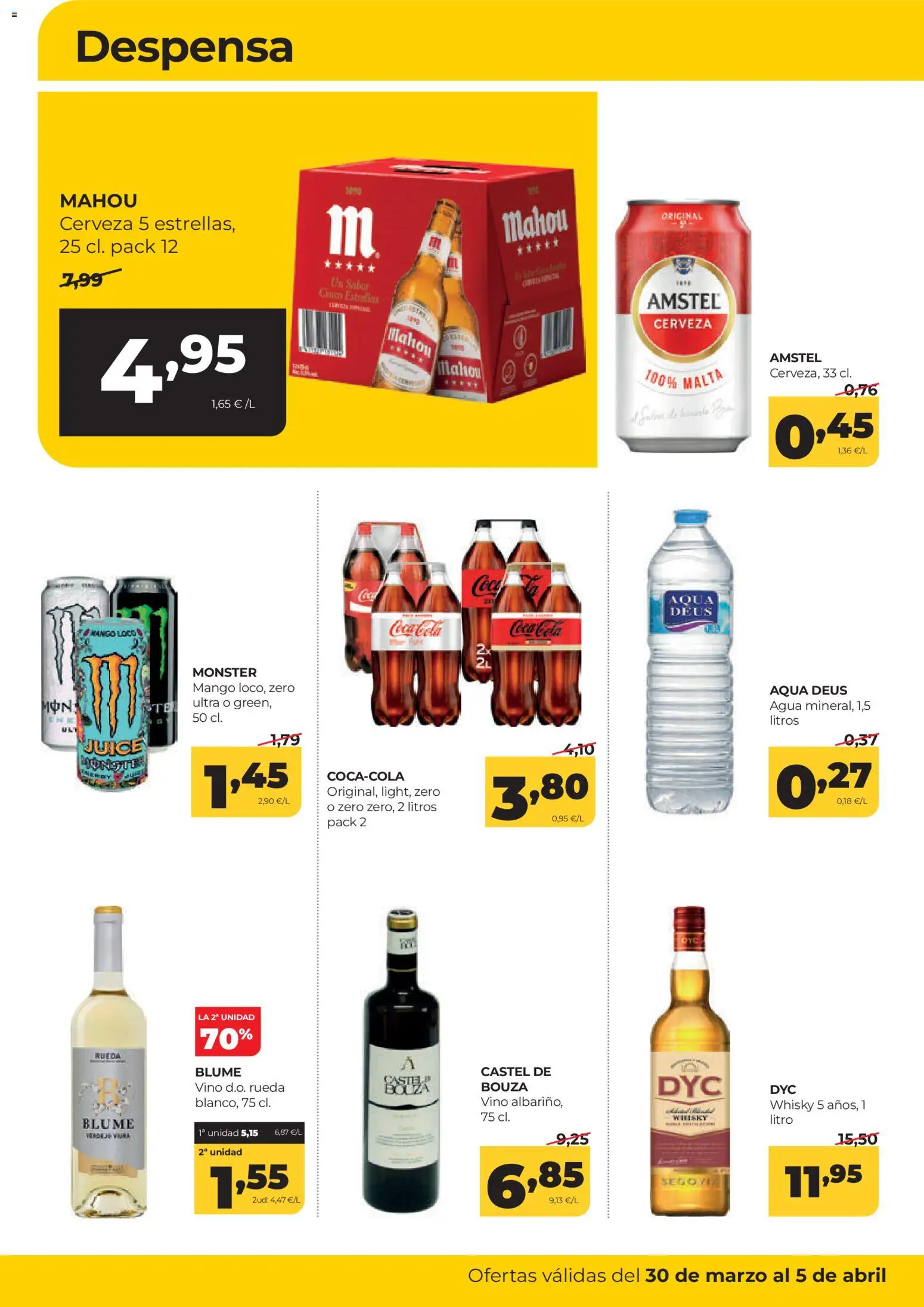 Alimerka folleto Castilla y León │ válido desde el 30.03.2026 | Página: 14 | Productos: Vino, Cerveza, Whisky, Ρούτερ