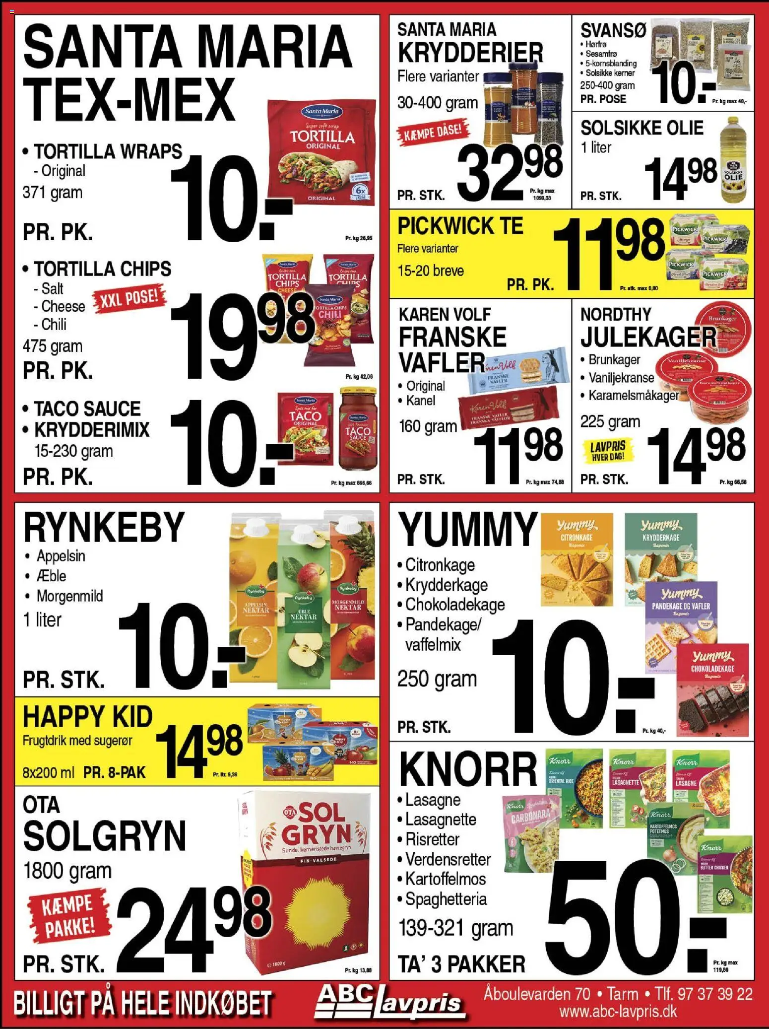 Abc Lavpris tilbudsavis – gyldig fra 19.11.2025 | Side: 5 | Produkter: Brunkager, Olie, Chips, Carpete