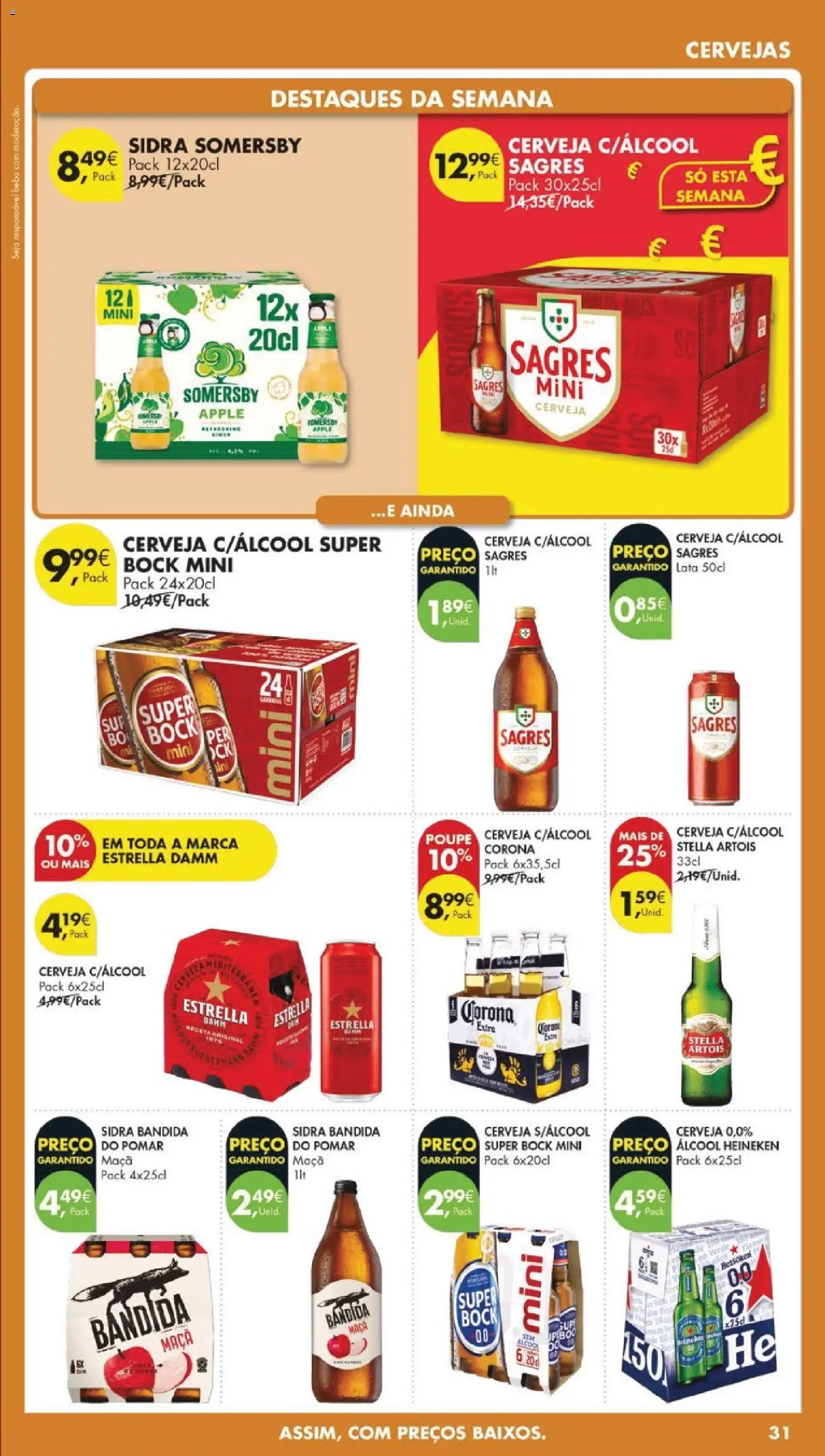 Pingo Doce folheto │ válido de 31.03.2026 | Página: 35 | Produtos: Super bock, Maça, Cerveja, Somersby