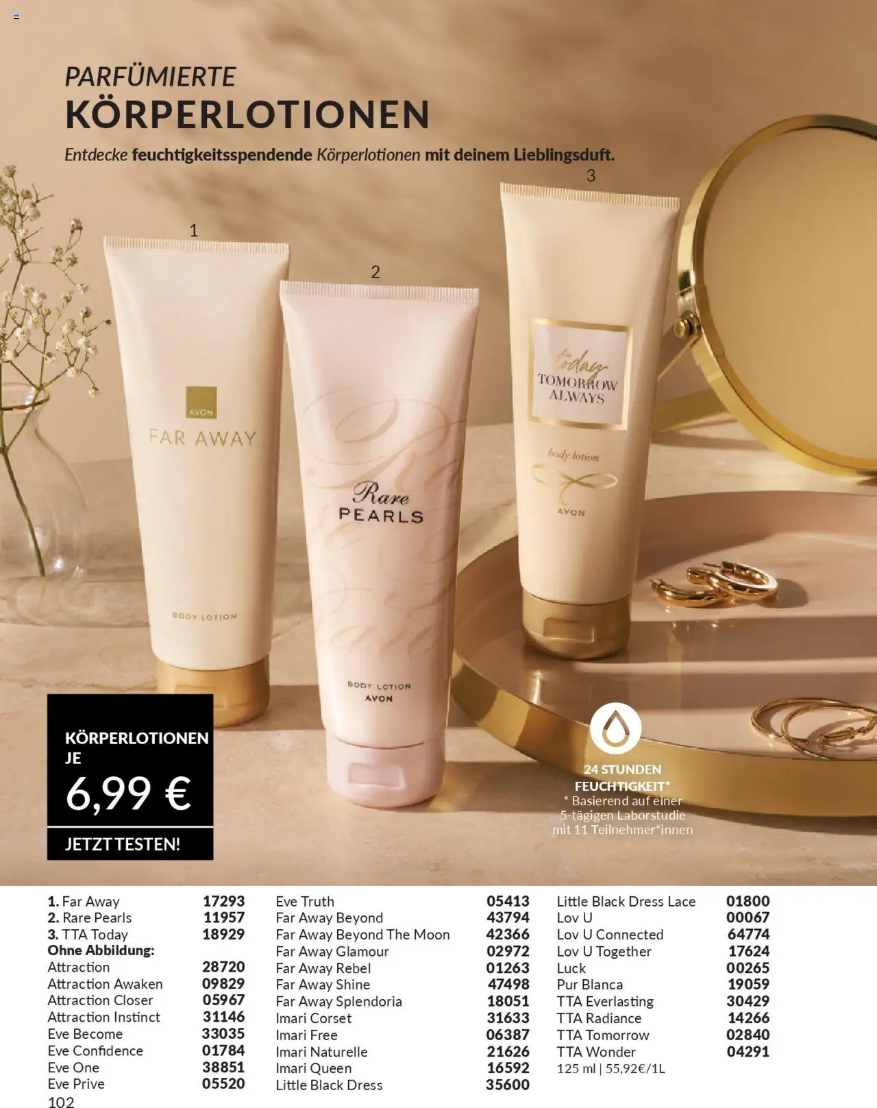AVON Katalog Oktober 2025 – gültig ab 01.10.2025 | Seite: 104 | Produkte: Body Lotion