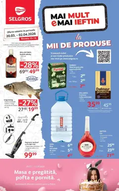 Ofertele Selgros valabile de la 20.03.2026