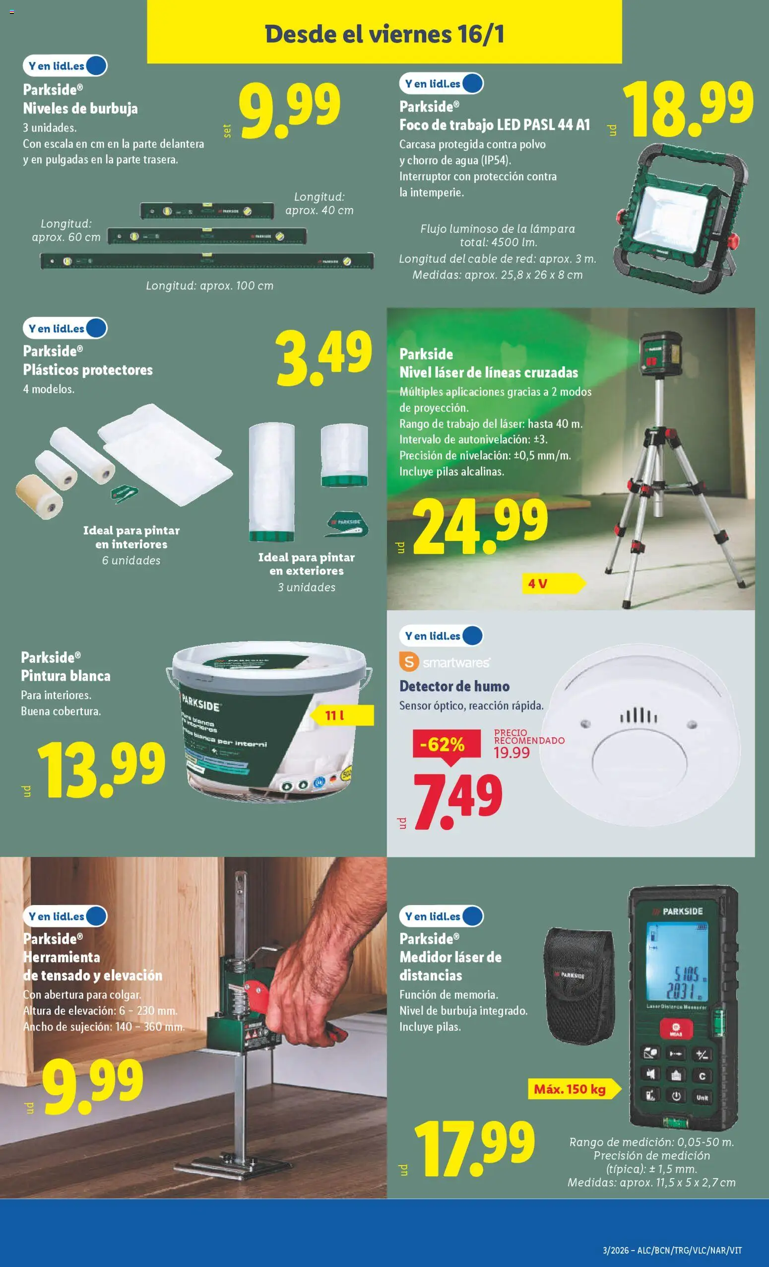 Lidl folleto de bazar │ válido desde el 12.01.2026 | Página: 19 | Productos: Polvo, Cable, Lámpara