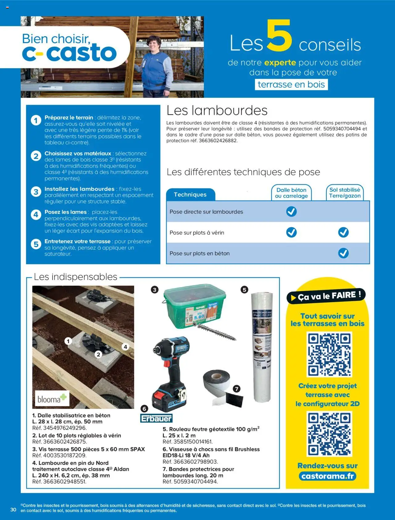  | Page: 30 | Produits: Rouleau, Plots, Géotextile, Cadre