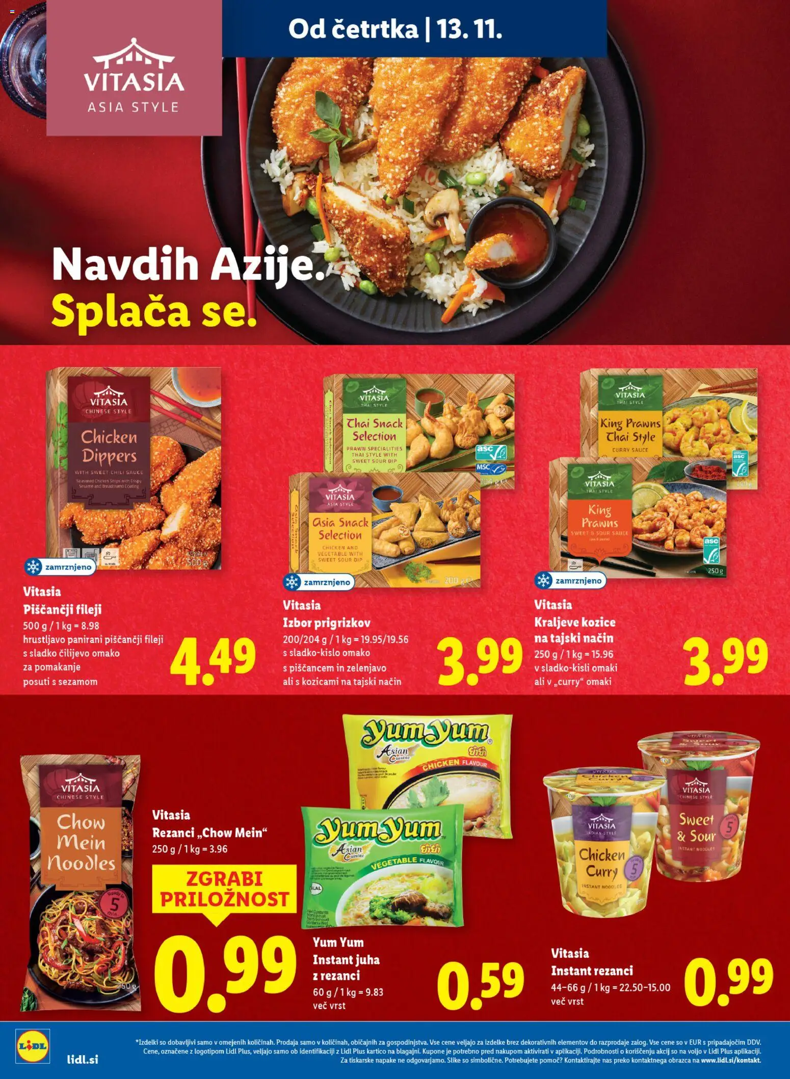 Novi Lidl katalog ponudbe – veljaven od 13.11.2025 | Stran: 18 | Izdelki: Rezanci, Kozice, Juha