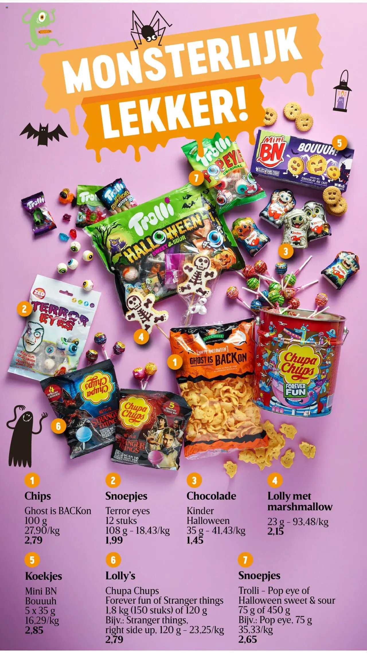 {H1} | Pagina: 26 | Producten: Snoepjes, Chips, Kinder, Gum