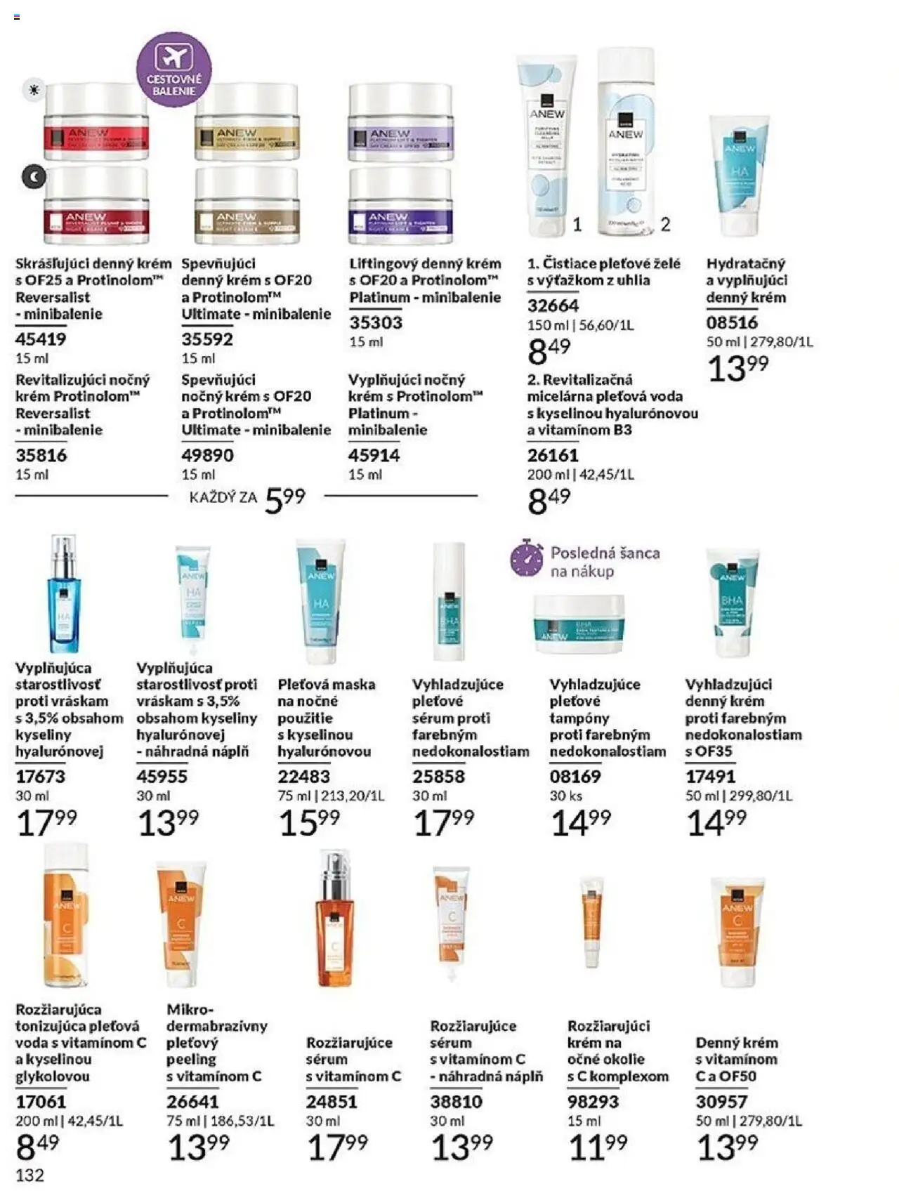 Nové Avon akcie – leták je platný od 01.10.2025 | Strana: 132 | Produkty: Maska, Peeling, Krém, Voda