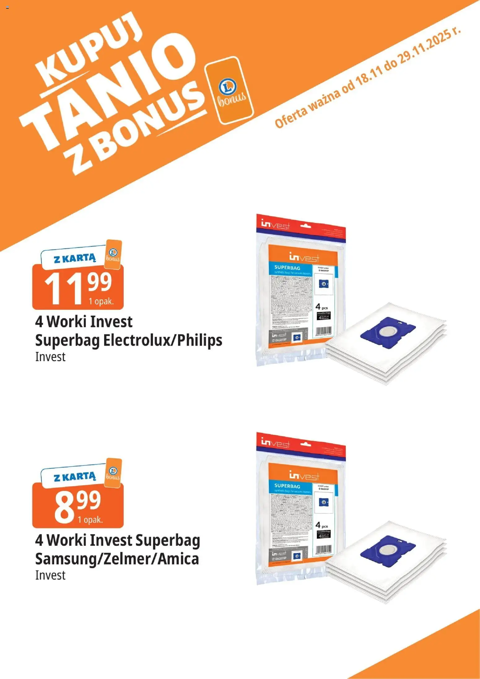 E.Leclerc Gazetka - Tychy kupony dodatkowe od 18.11.2025 | Strona: 11 | Produkty: Karta