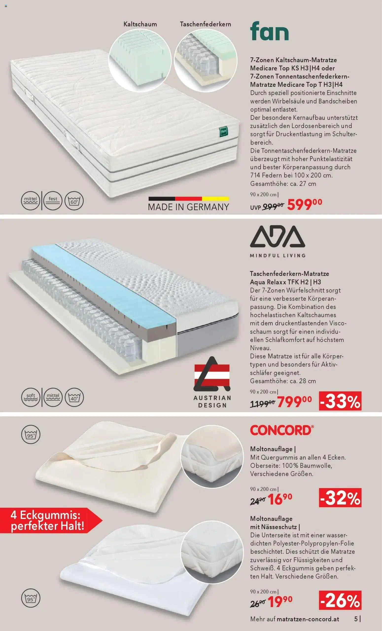 Matratzen Concord Black Friday gültig ab 29.10.2025 | Seite: 5 | Produkte: Wasser, Matratze