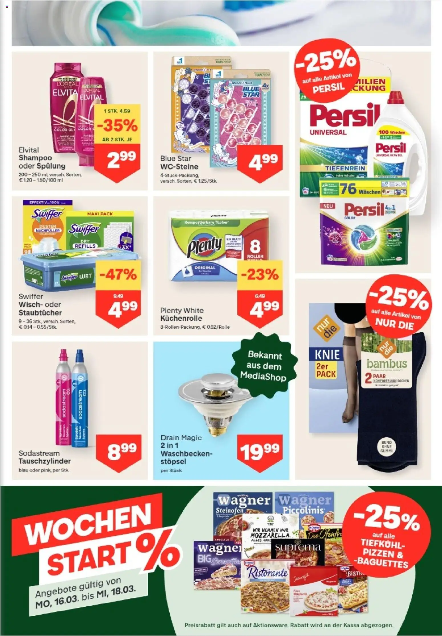 MPREIS Absam gültig ab 12.03.2026 | Seite: 11 | Produkte: Socken, Waschbecken, Shampoo, Spülung