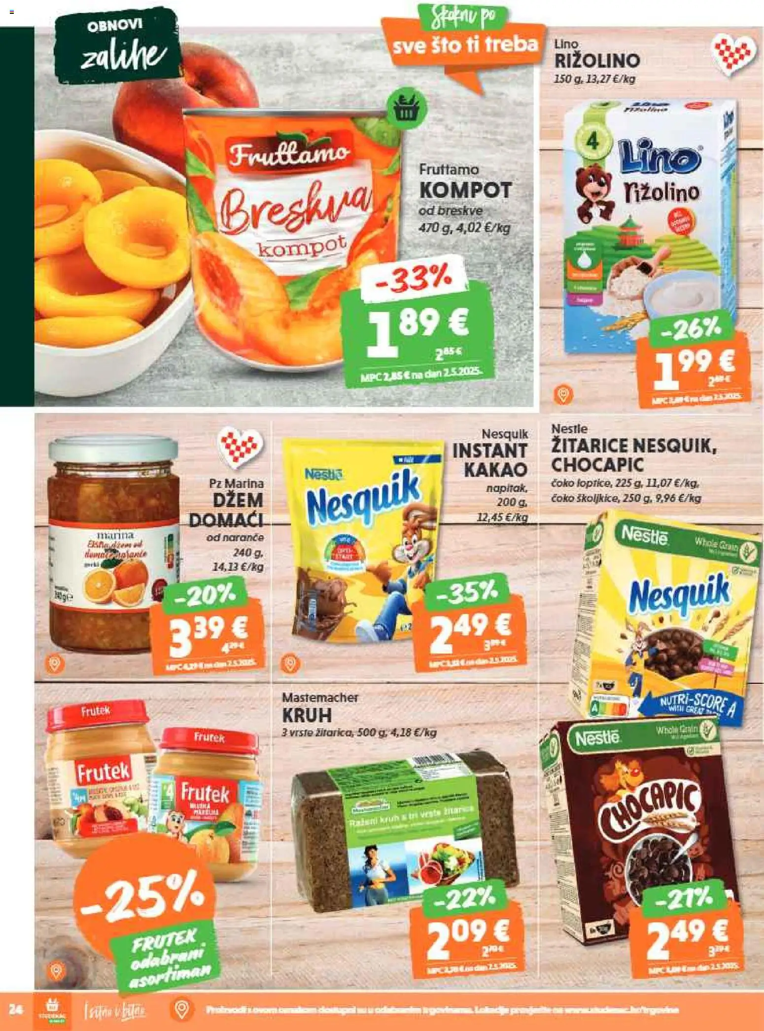 Studenac katalog | vrijedi od 03.12.2025 | Stranica: 24 | Proizvodi: Kruh, Naranče, Kakao, Kompot