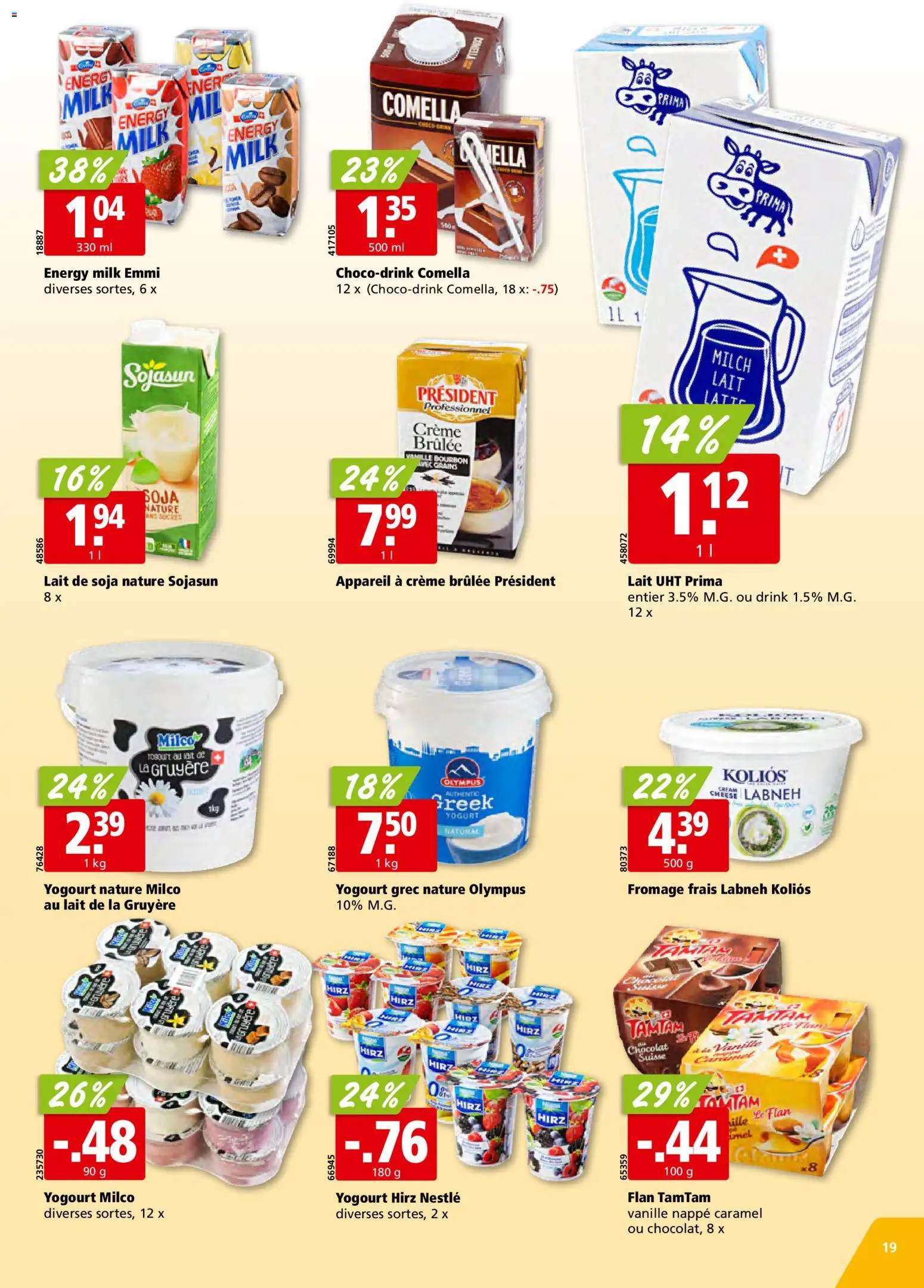 Aligro Aktionen Chavannes, Matran, Genève, Sion – gültig ab 24.11.2025 | Seite: 19 | Produkte: Creme Brulee, Milch, Bourbon, Creme