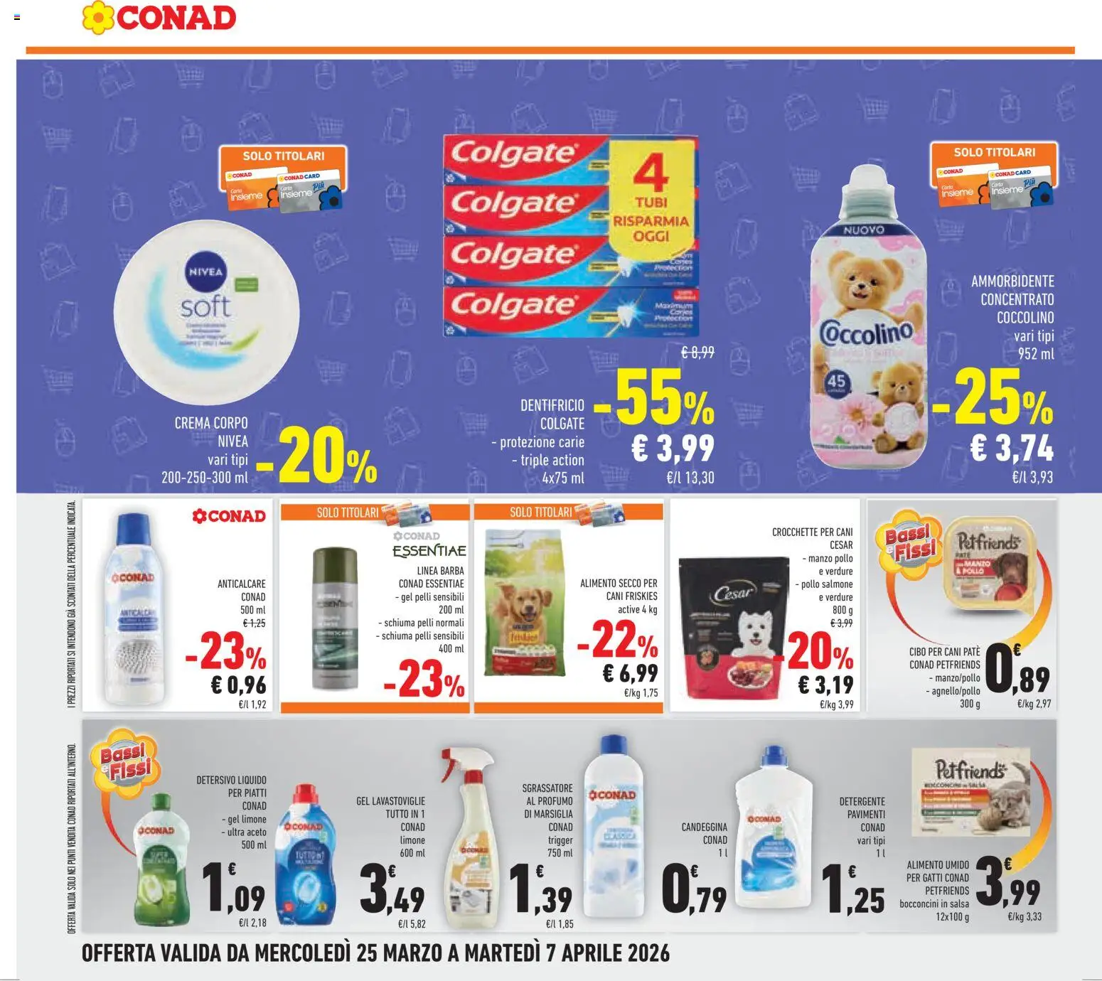 Volantino Conad del 25.03.2026 | Pagina: 36 | Prodotti: Detergente, Candeggina, Salsa, Profumo