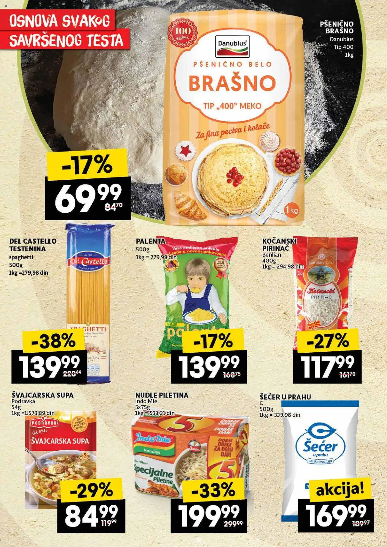Idea katalog - važi od 22.01.2026 | Strana: 20 | Proizvode: Testenina, Šećer, Podravka, Pirinač