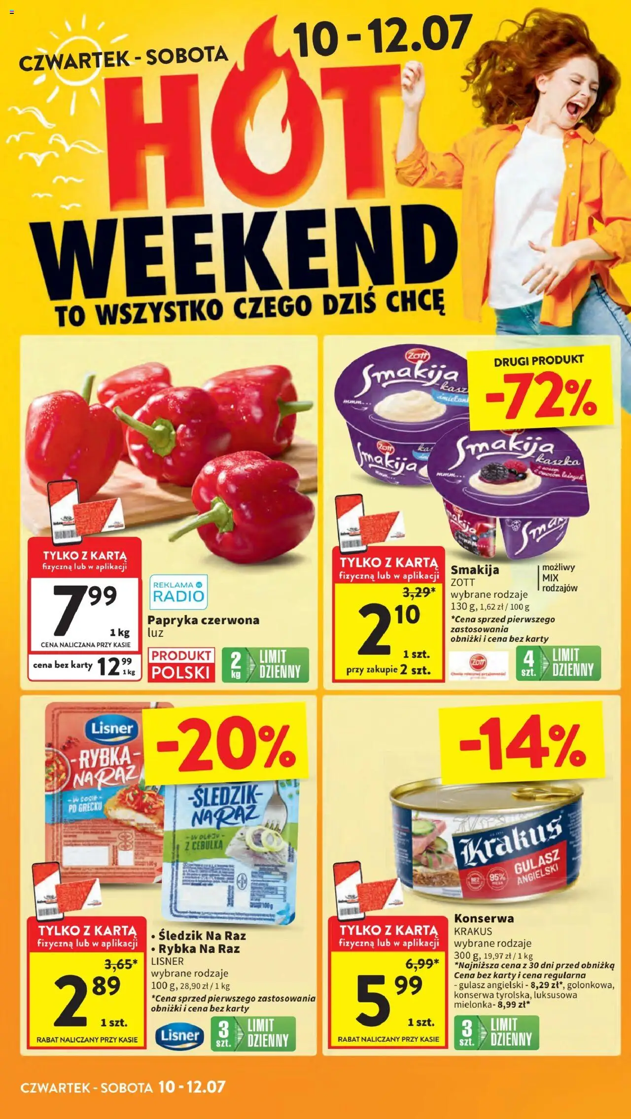 Intermarche Gazetka od 10.07.2025 | Strona: 2 | Produkty: Karta, Radio, Gulasz angielski, Gulasz