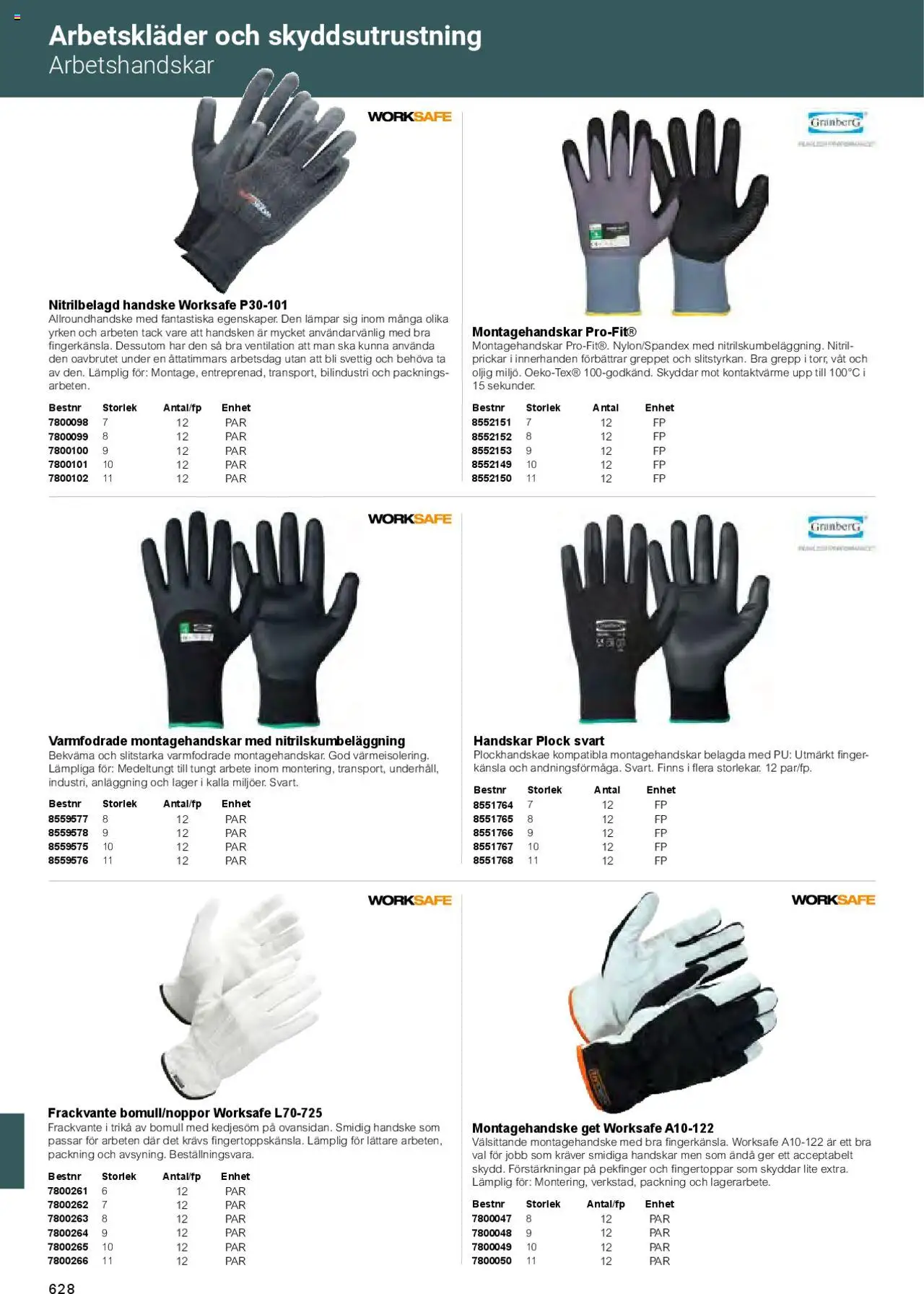 Office Depot reklamblad aktuell från 01.02.2025 | Sida: 630 | Produkter: Arbetshandskar, Handskar