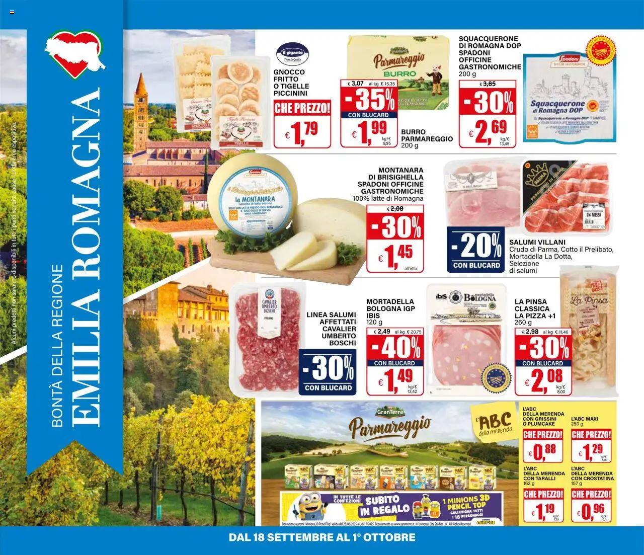 Volantino Il Gigante del 18.09.2025 | Pagina: 14 | Prodotti: Latte, Burro, Mortadella, Taralli