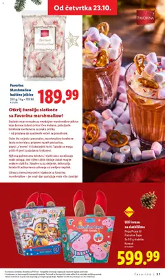 Favorina Marshmallow božićne jelkice, 250 g; marshmallow jelkice - pregled Lidl kataloga - važi od 23.10.2025 | Strana: 31