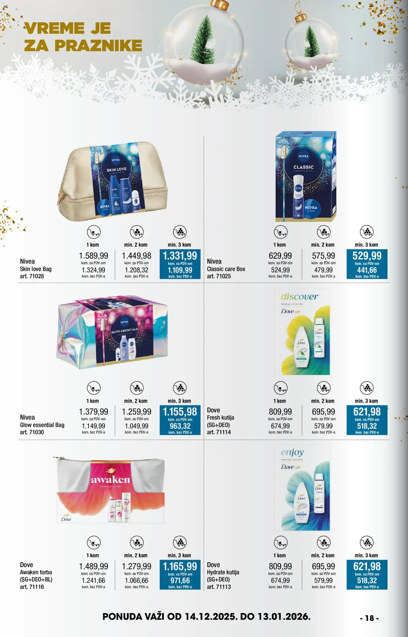 Metro katalog - važi od 14.12.2025 | Strana: 18 | Proizvode: Kutija, Nivea, Torba, Dove