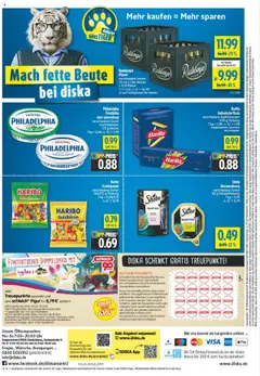 Diska Prospekt 	 - gültig ab dem 28.07.2025 | Seite: 12 | Produkte: Haribo, Pasta, Radeberger pilsner, Uhr