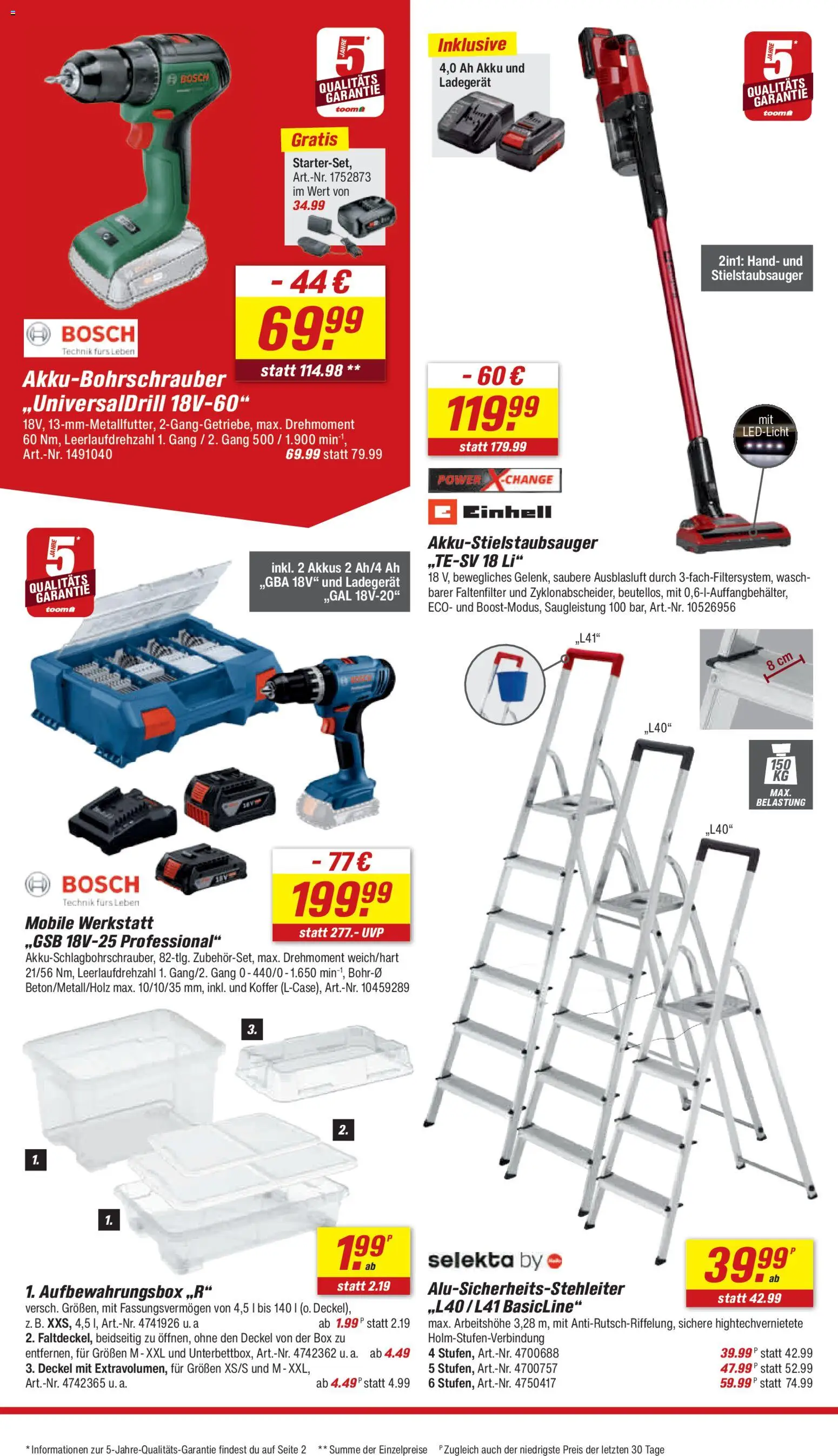 Toom Baumarkt Prospekt 	 – gültig ab 25.04.2026 | Seite: 28 | Produkte: Bosch, Box, Koffer, Ladegerät