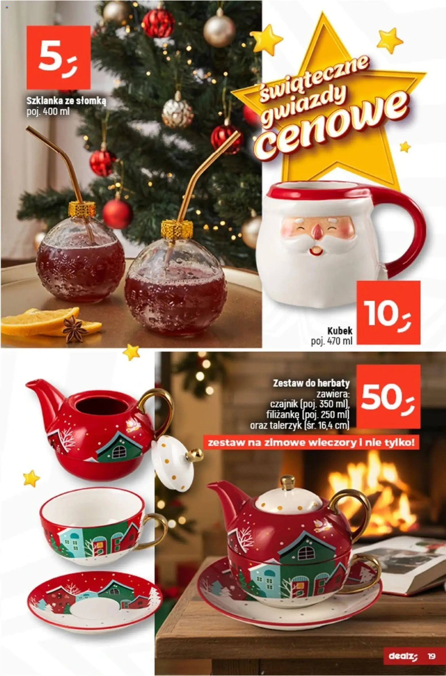 Dealz Gazetka - Dom Pełen Magii od 03.11.2025 | Strona: 19 | Produkty: Szklanka, Czajnik